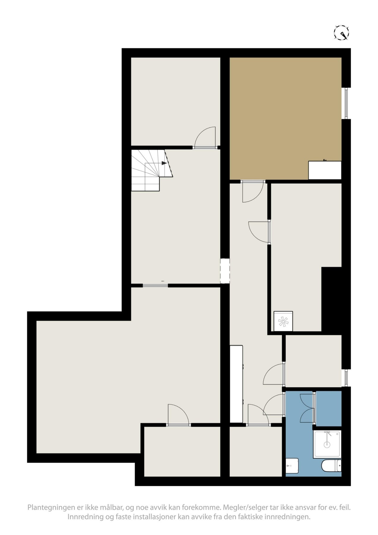 Plantegning - Kjelleretasje Galleribilde