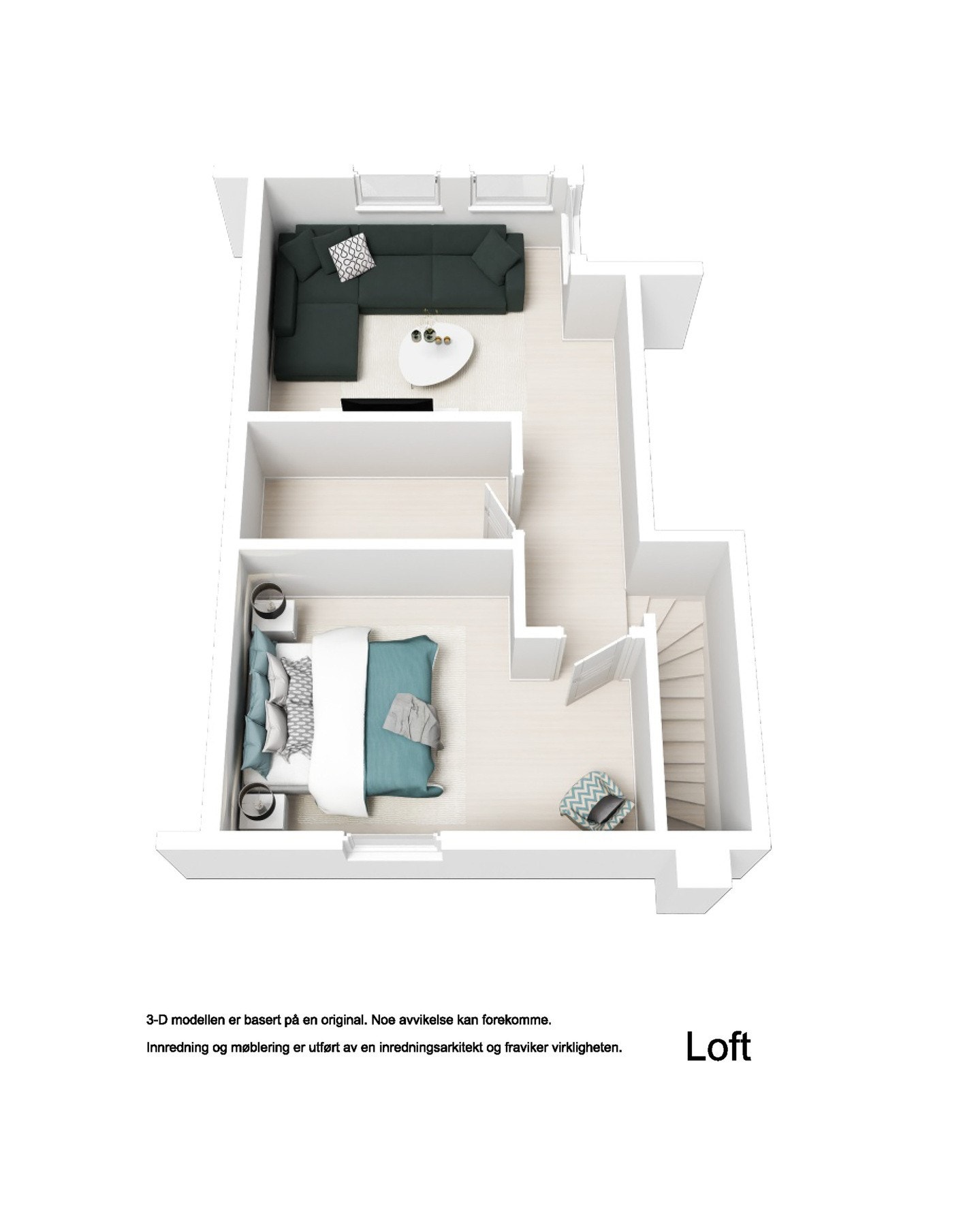 Plantegning, loft Galleribilde