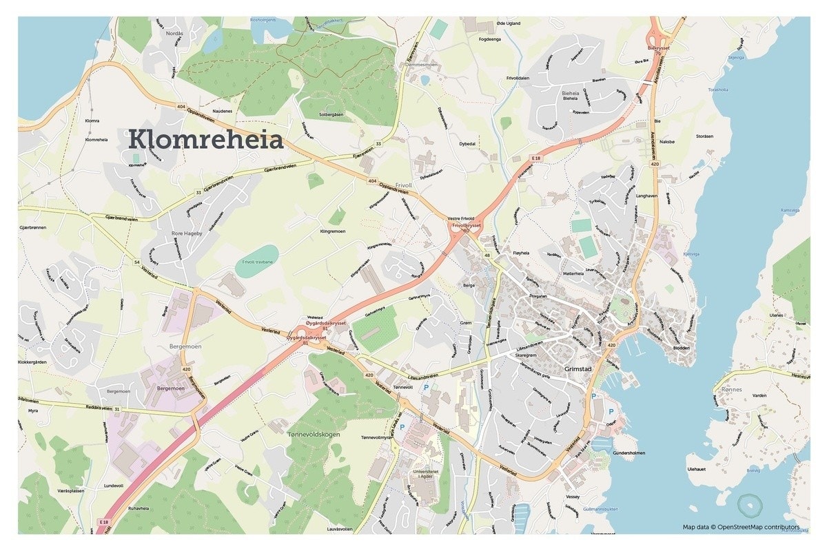 Klomreheia er nytt boligfelt med kort vei til Grimstad sentrum Galleribilde