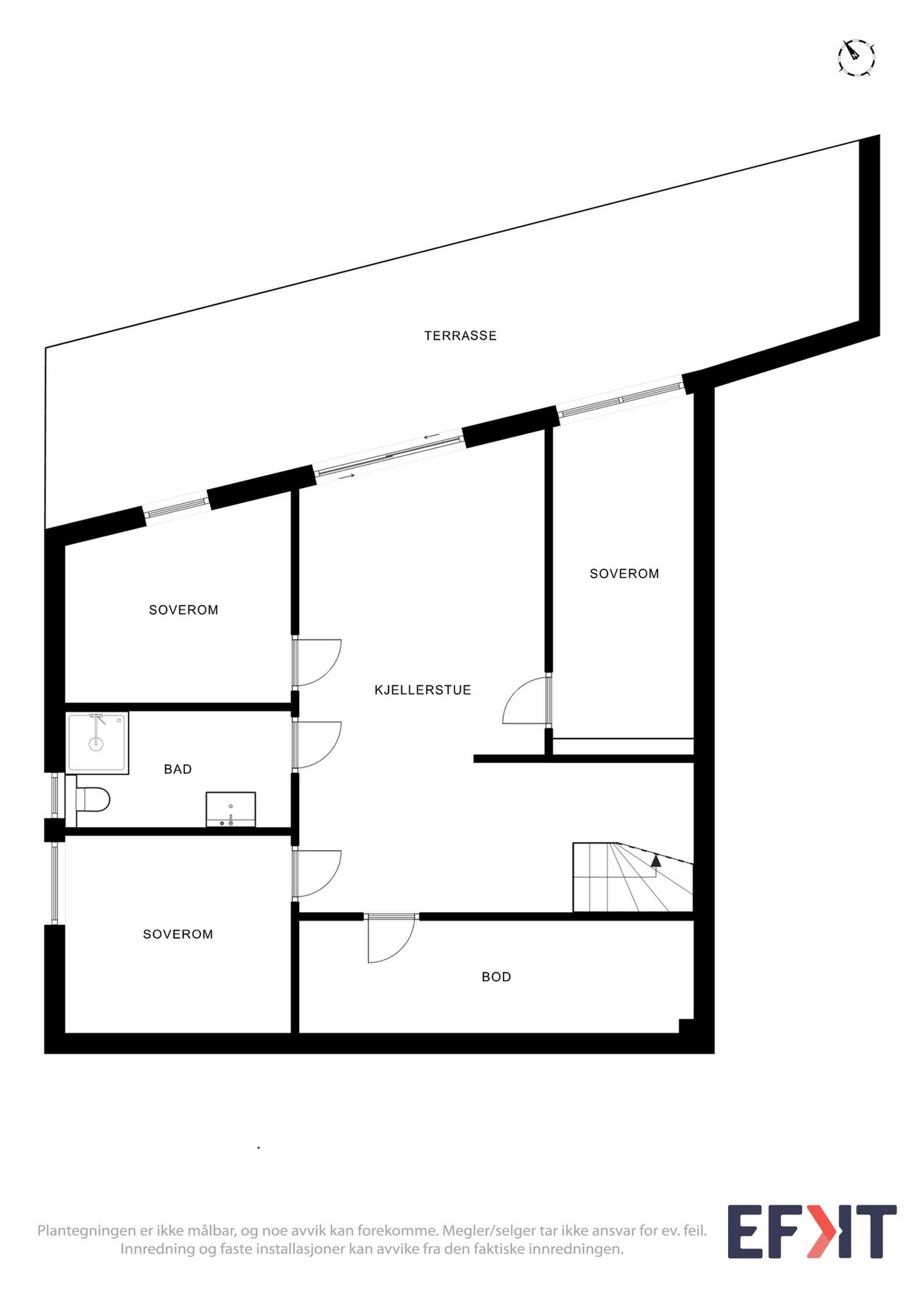 Planskisse 1 etasje Galleribilde