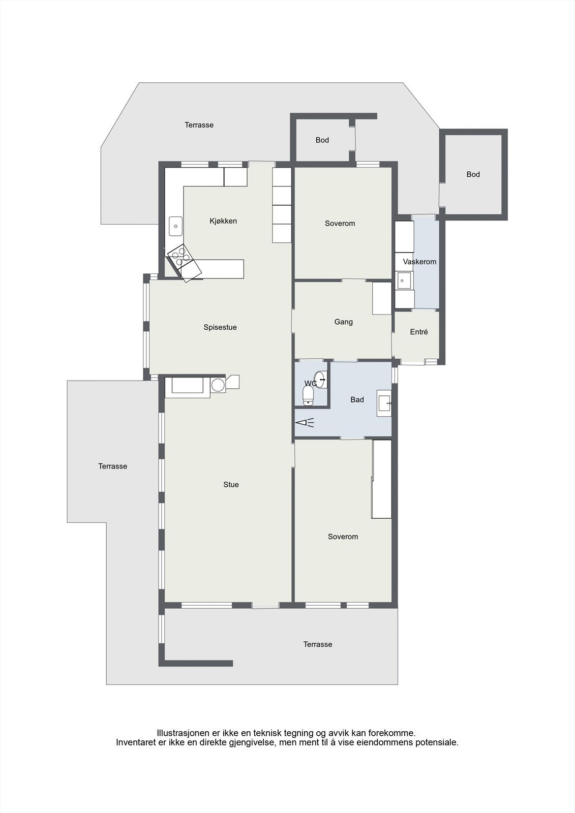 Plantegning Galleribilde