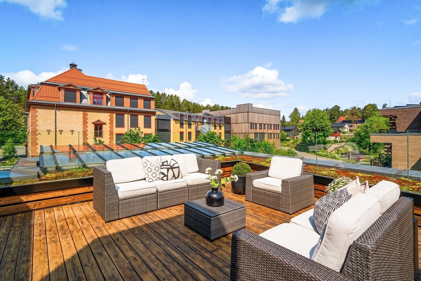 Privat takterrasse Galleribilde