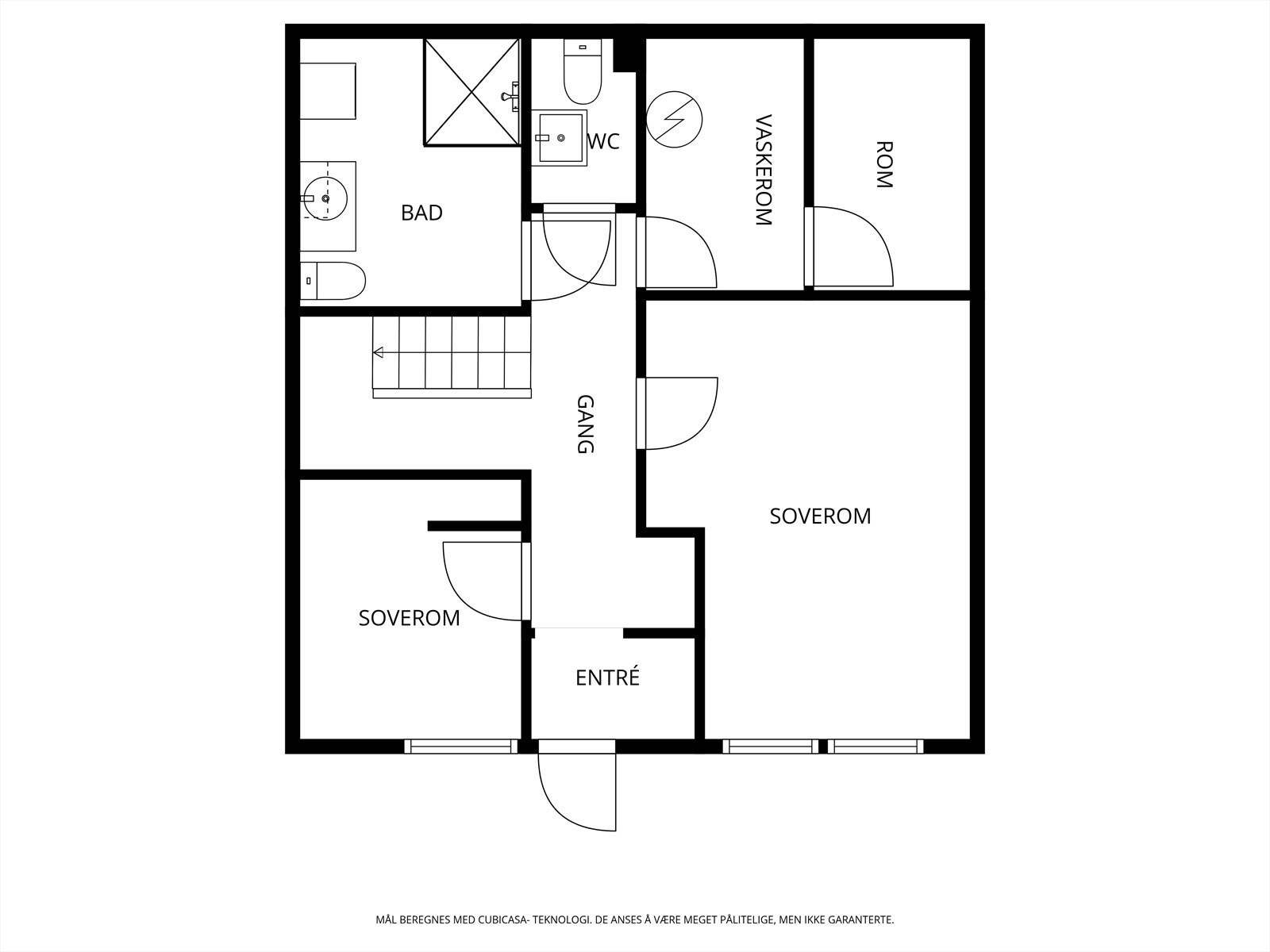 Plantegning 1. etasje Galleribilde