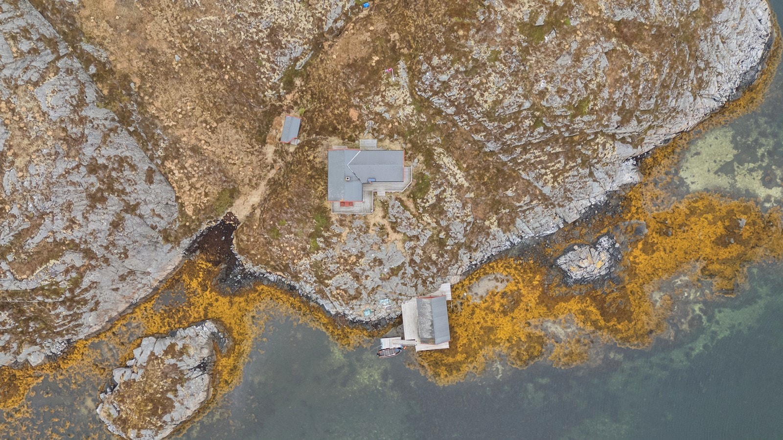 Dronebilde over eiendommen Galleribilde
