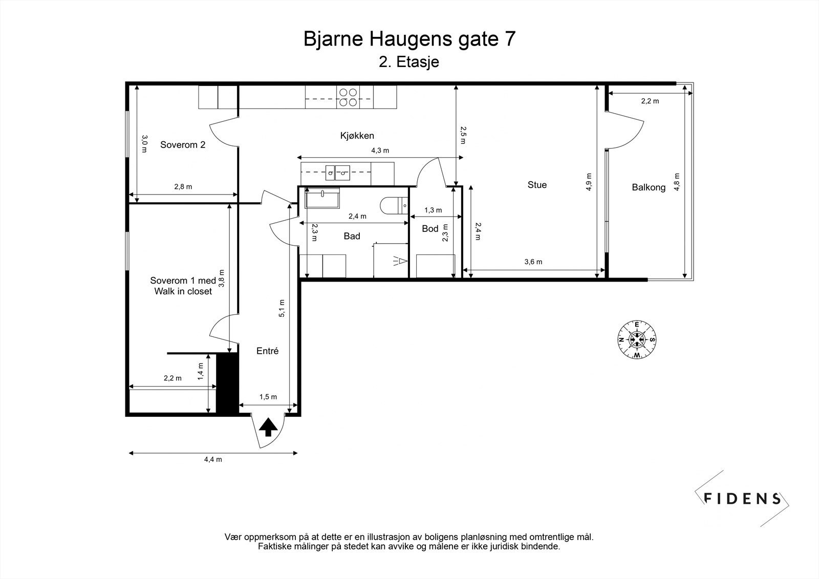 Plantegning Galleribilde