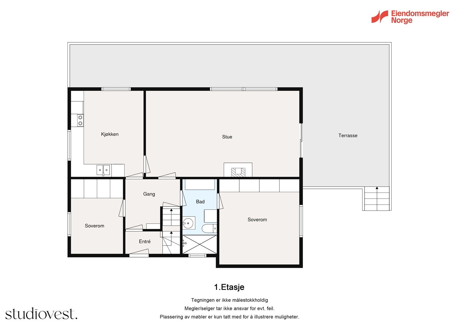 Planløsning 1.etasje Galleribilde