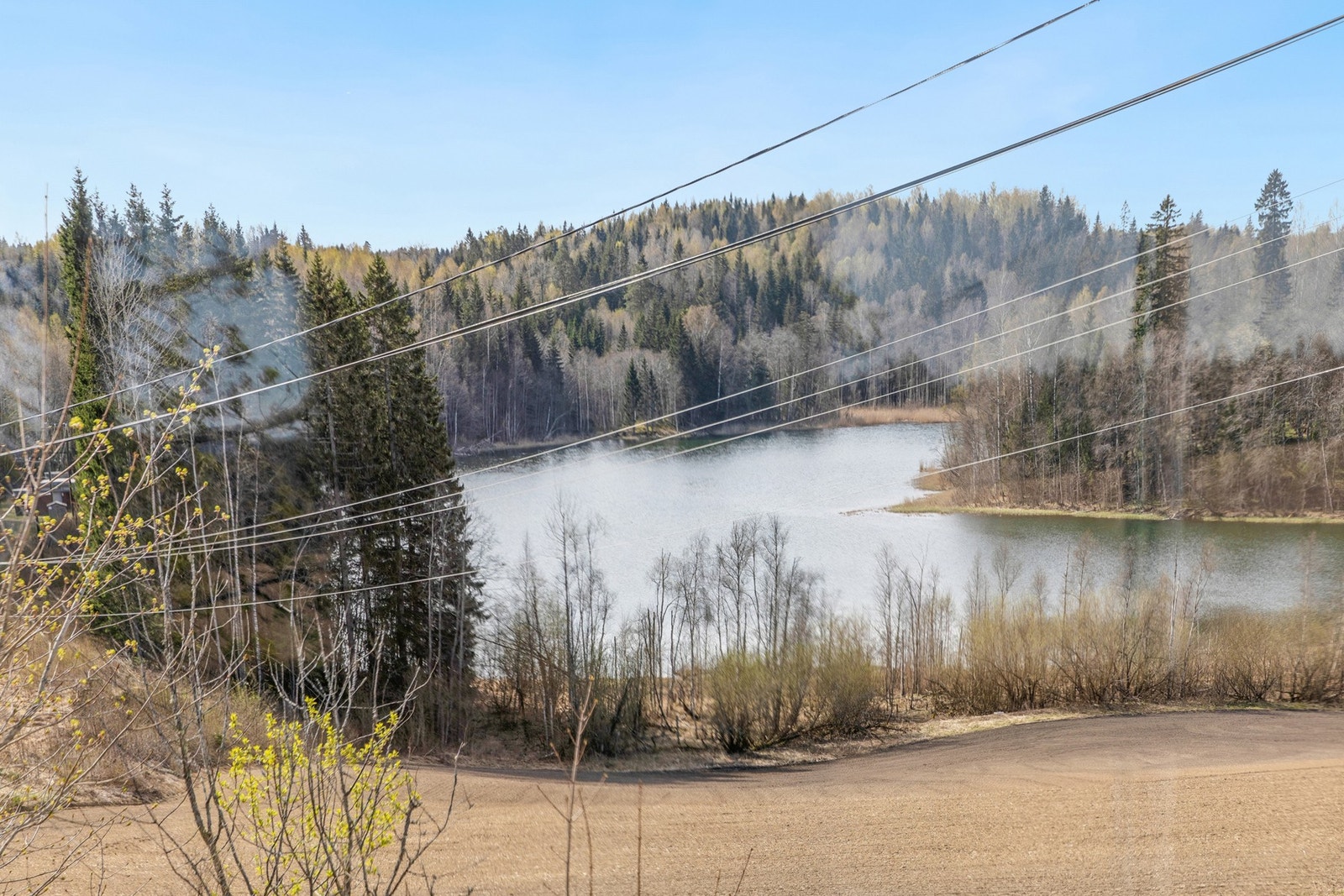 Fra vinterhagen har du utsyn til Transtjern. Galleribilde