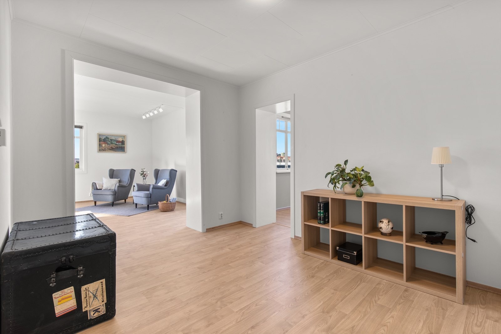 Det er varme i alle gulv i 2. etasje bortsett fra trappegangen. Galleribilde