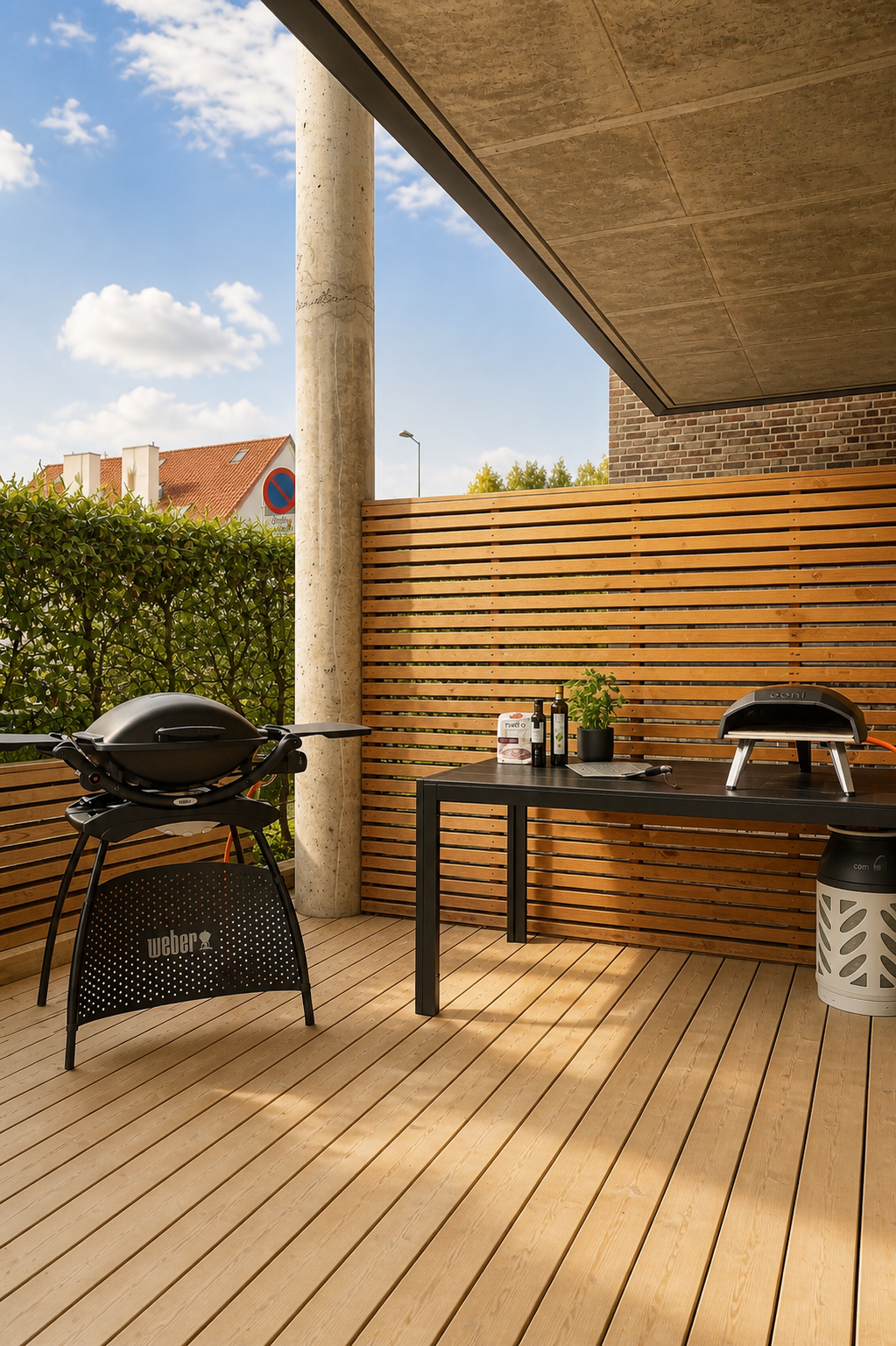 God plass for grill og eget utekjøkken!
Bladene på hekken er illustrert, avvik kan forekomme. Galleribilde