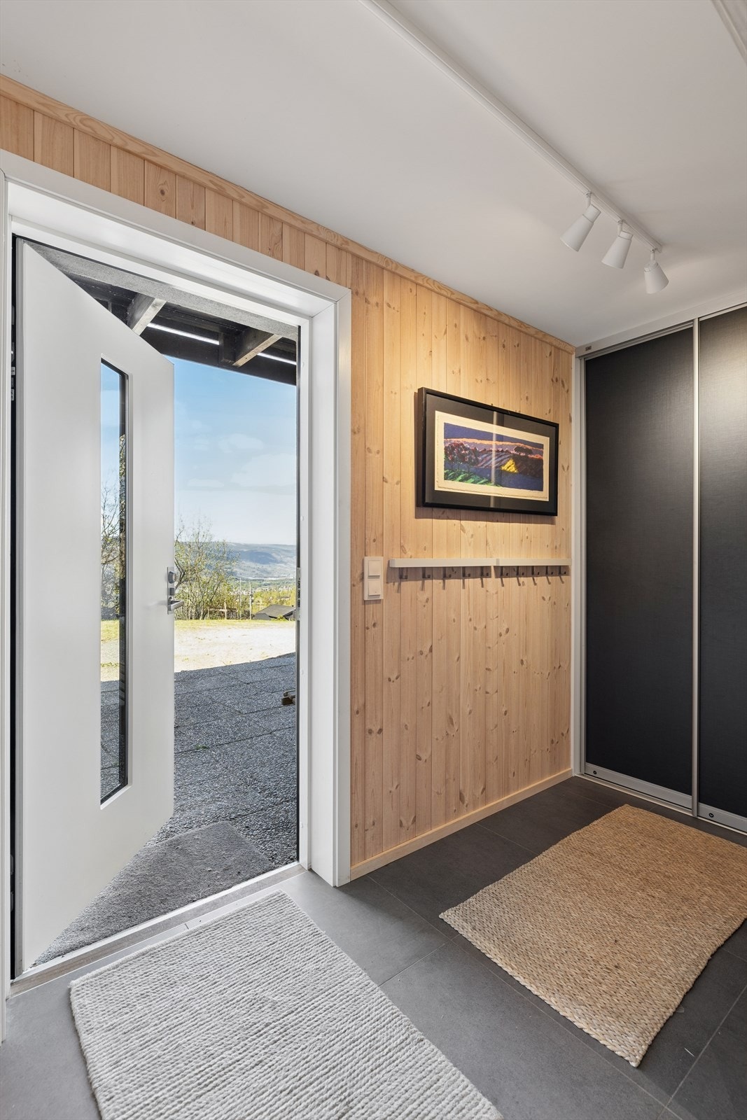 Ytterdør i tre med 2-lags isolerglass. Galleribilde