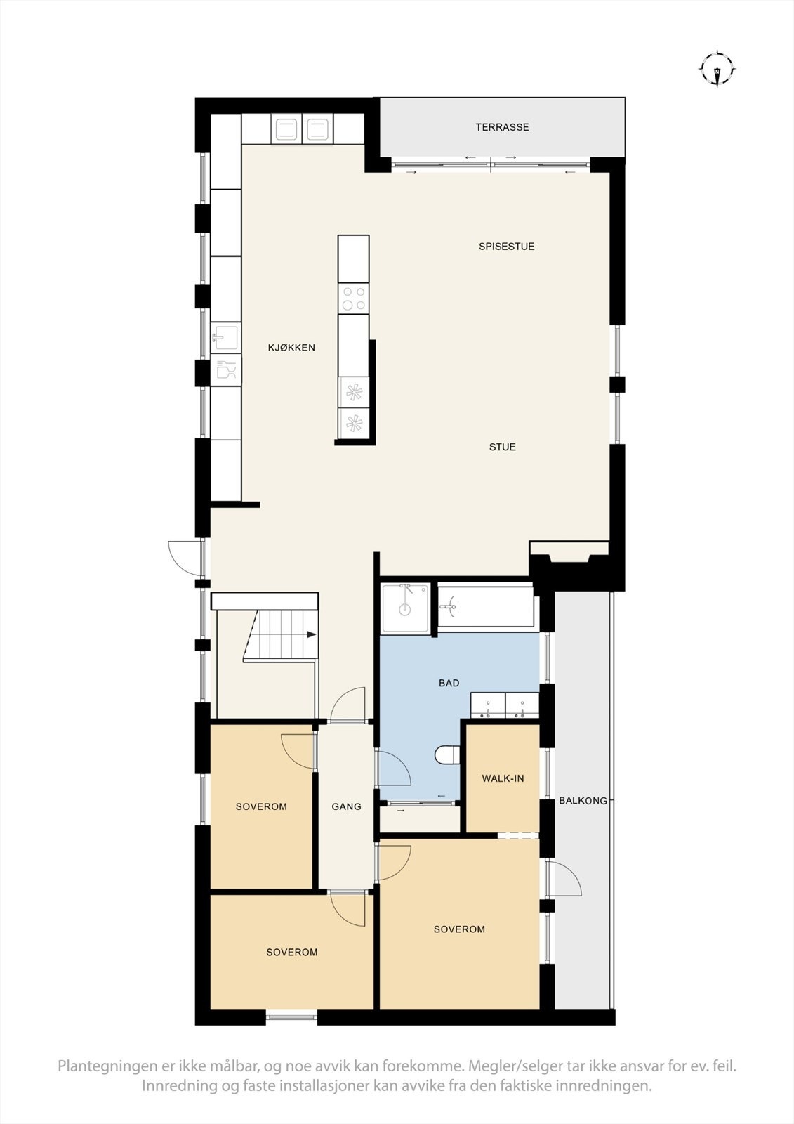 Plantegning første etasje Galleribilde