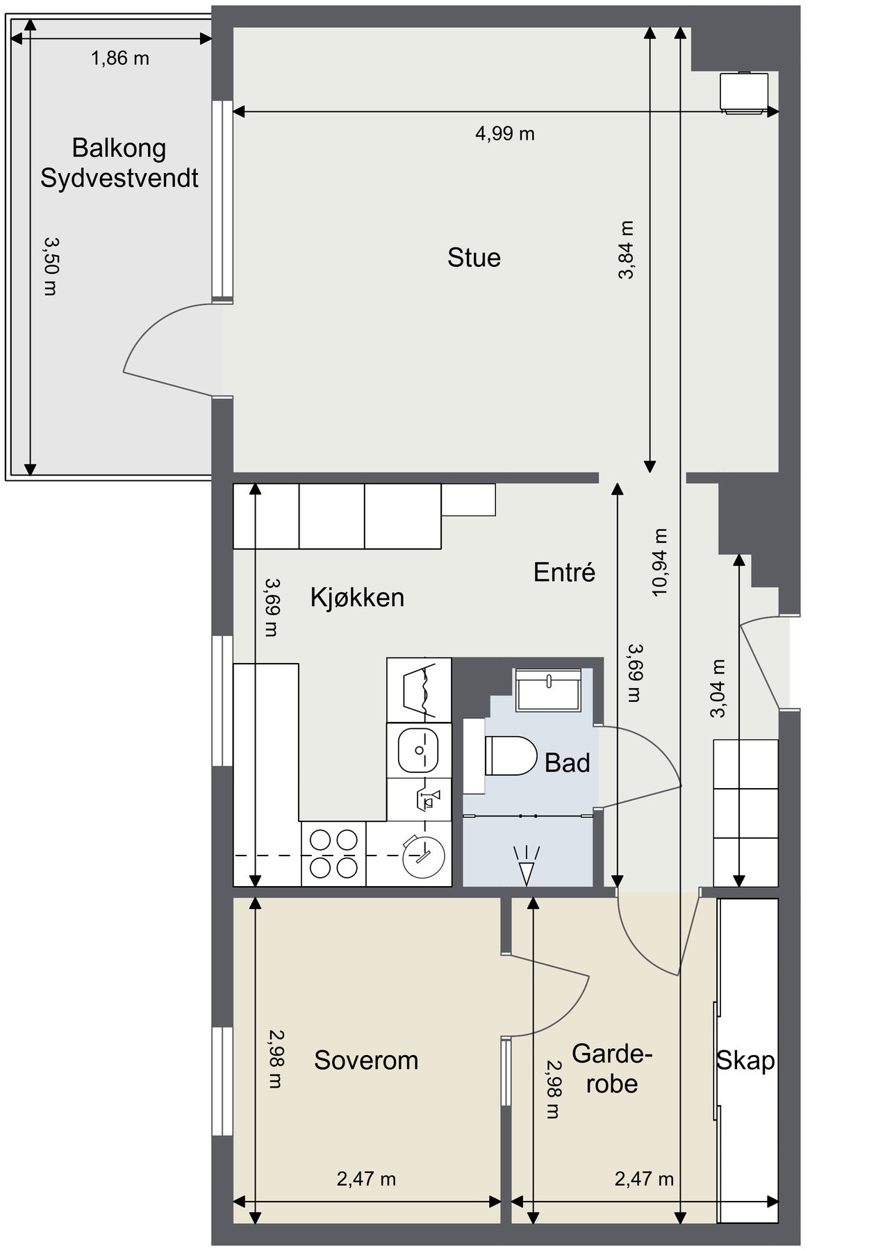 Plantegning Galleribilde