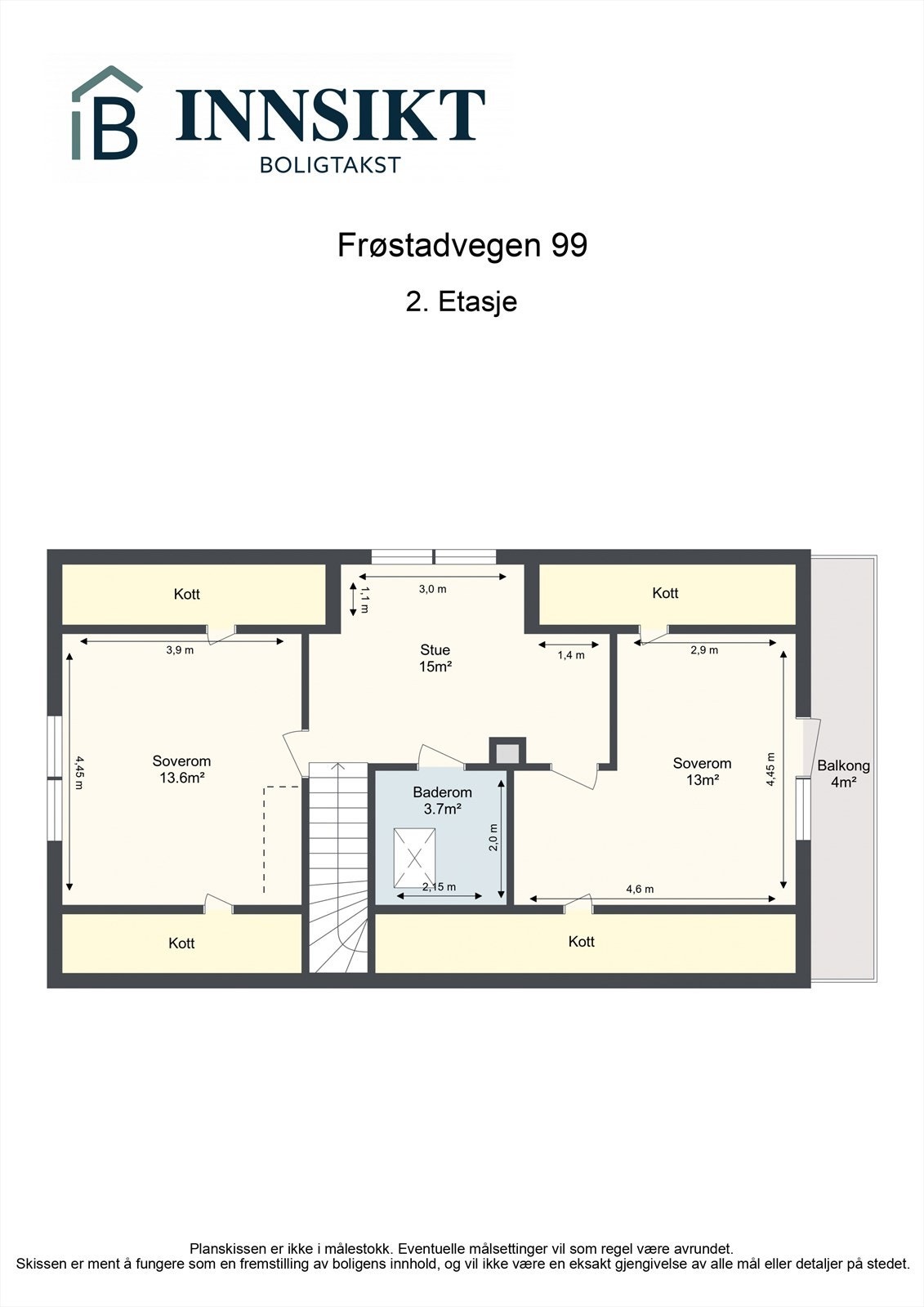 Planskisse 2. etasje Galleribilde