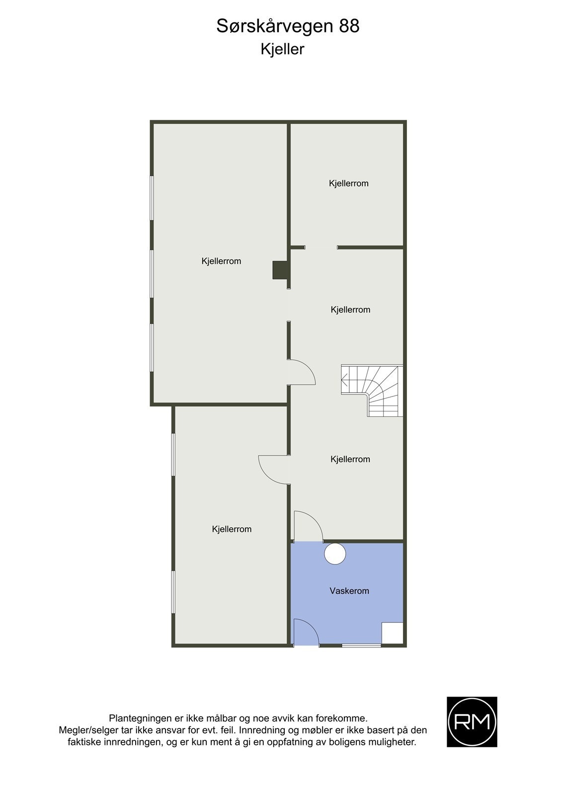 Plantegning U-etasje Galleribilde