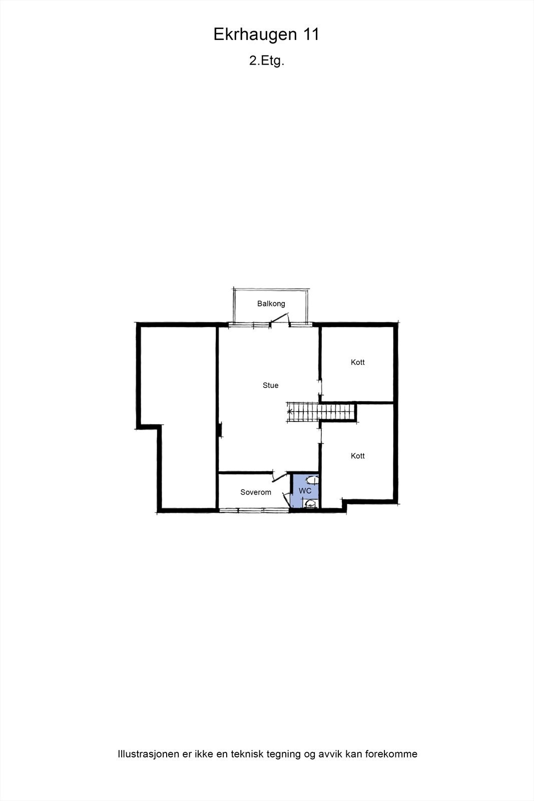 Plantegning loftsetasje. Galleribilde