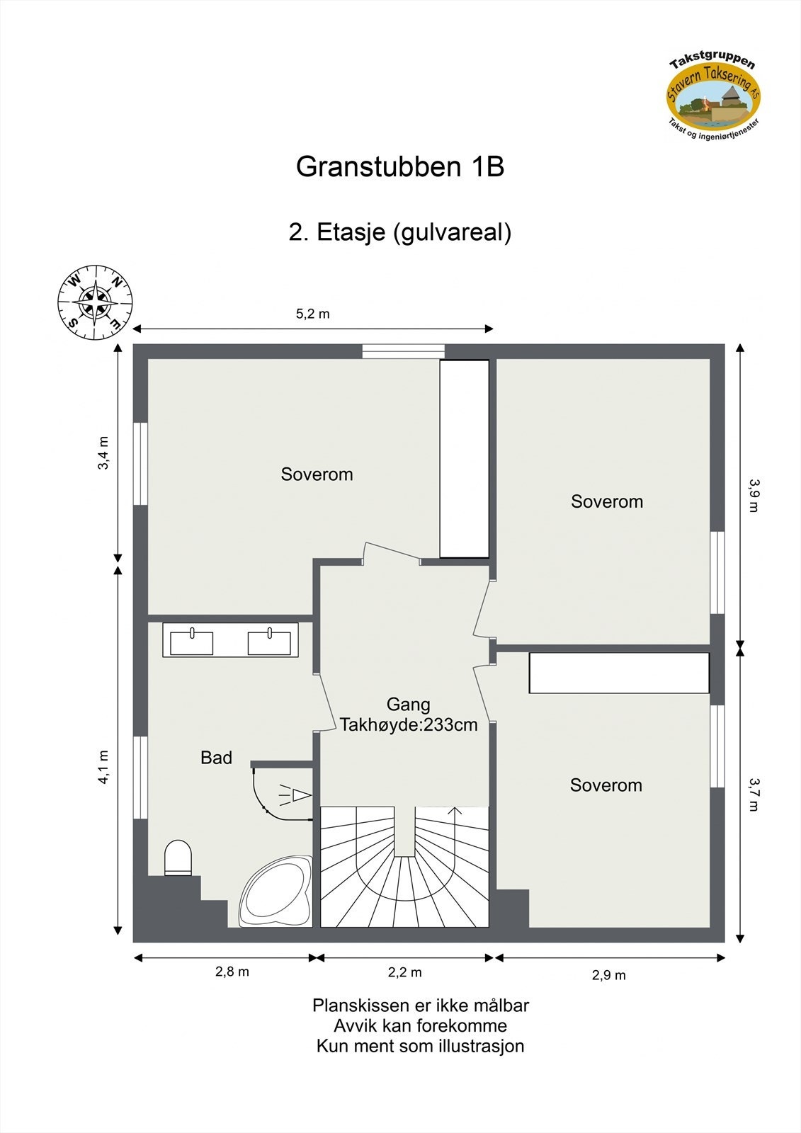 Plantegning 2. Etasje Galleribilde