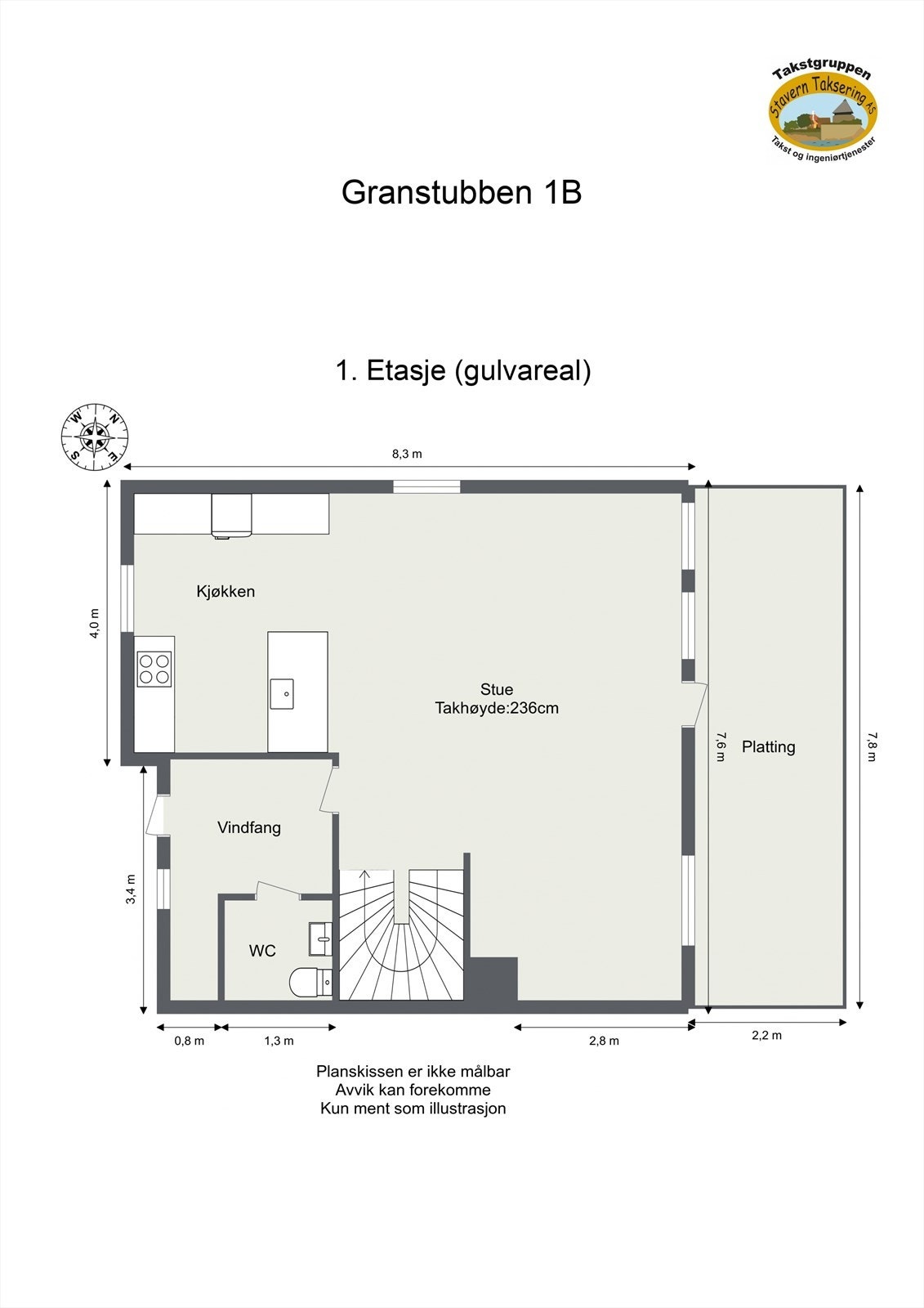 Plantegning 1. Etasje Galleribilde