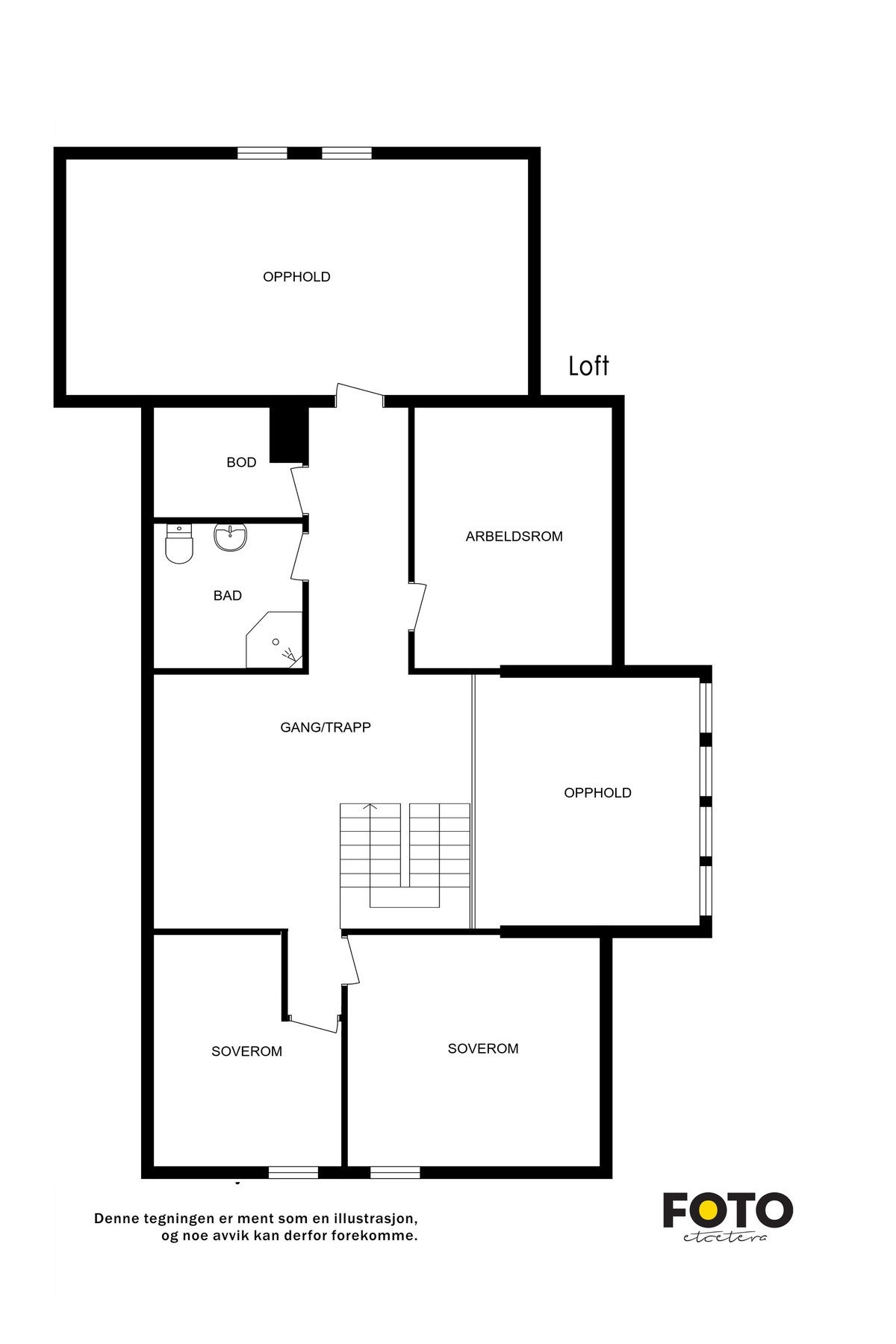 Plantegning 2. etasje Galleribilde