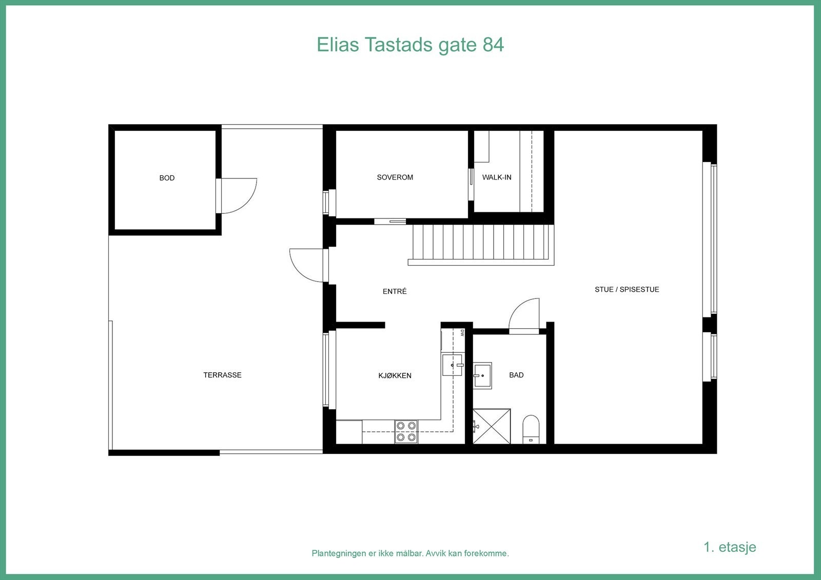 Plantegning 1.etg. Galleribilde