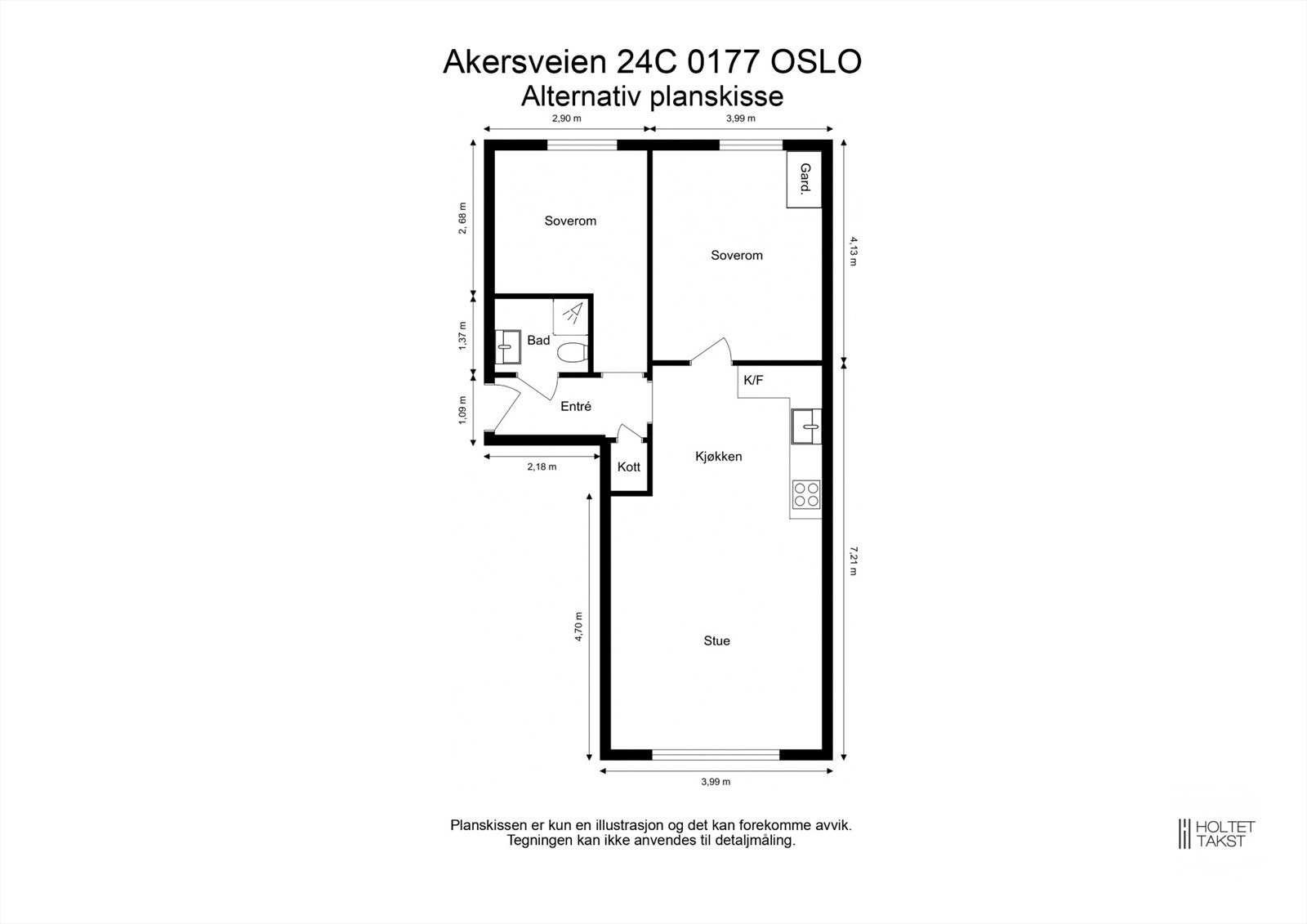 Alternativ plantegning. Galleribilde