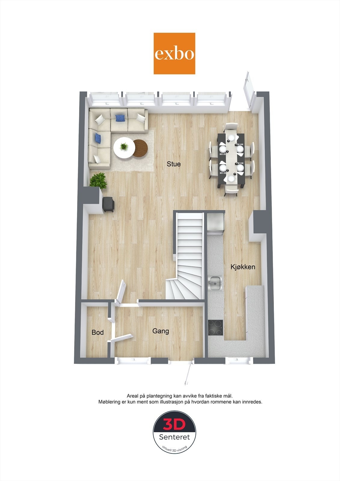 Plantegning 1.etasje Galleribilde