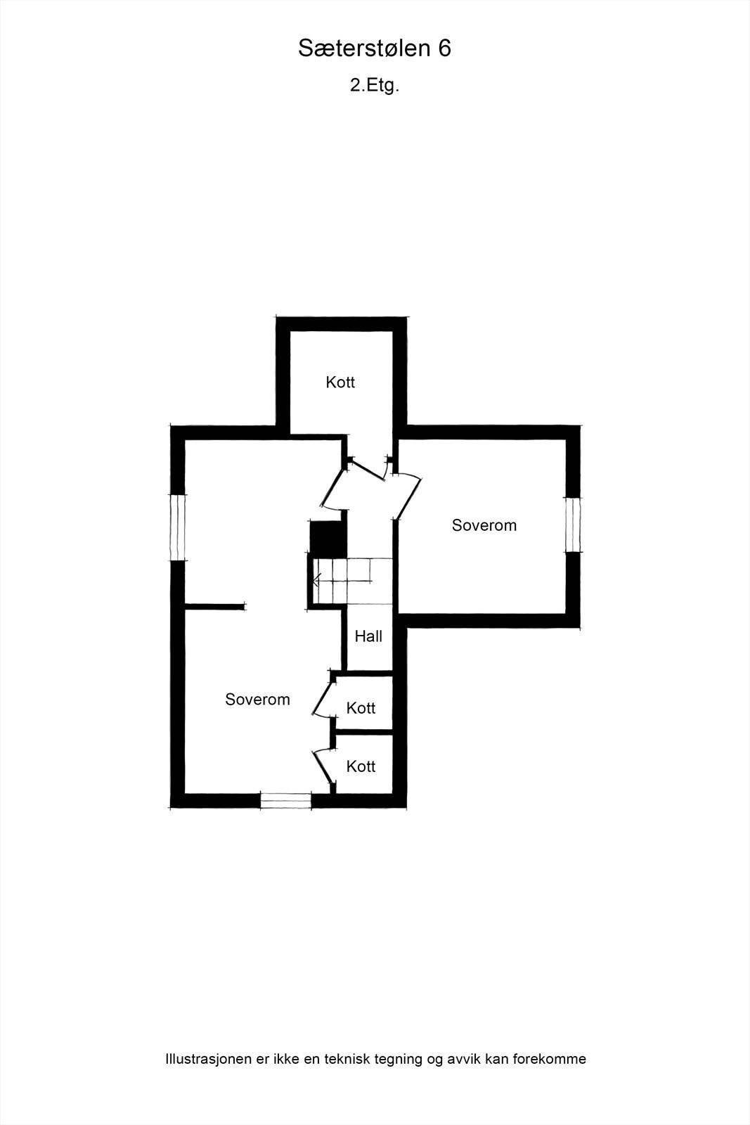 Plantegning 2. etg Galleribilde