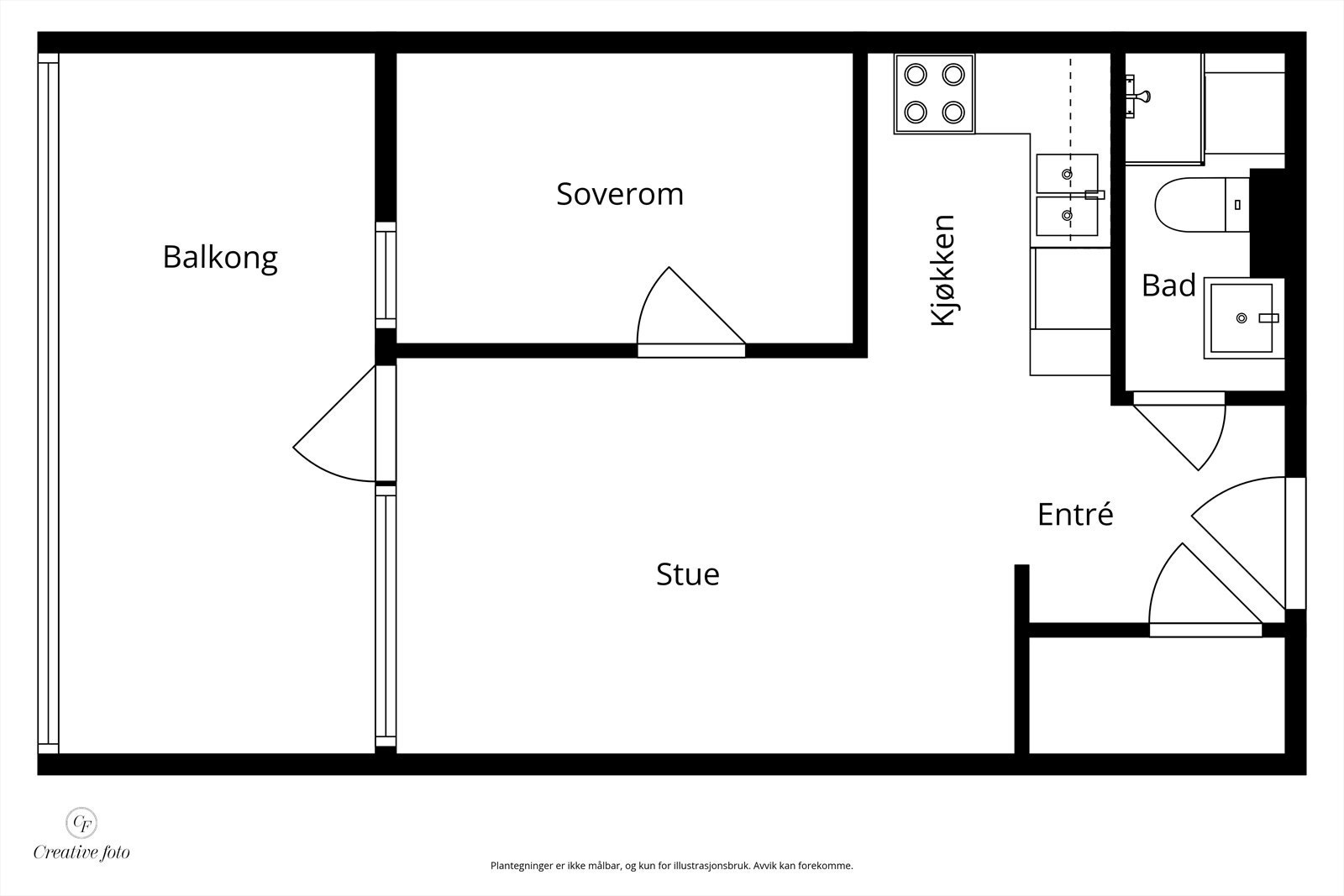 Plantegning 3.etg. Galleribilde