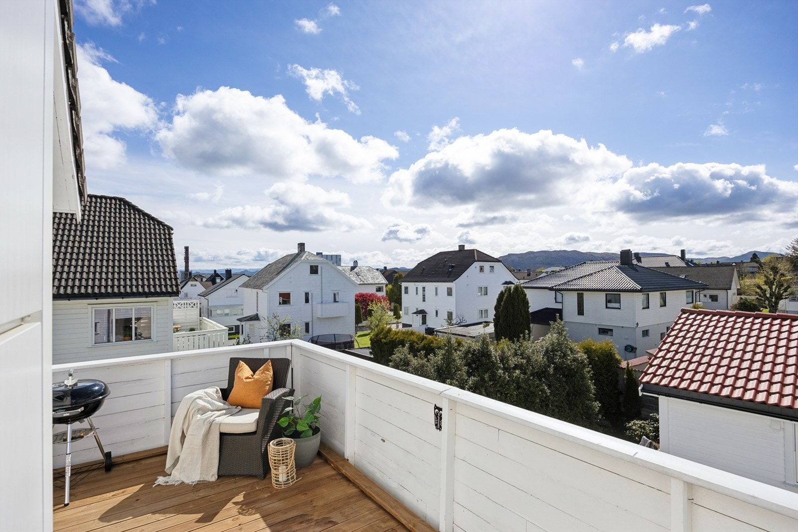 Utsikt fra balkongen Galleribilde