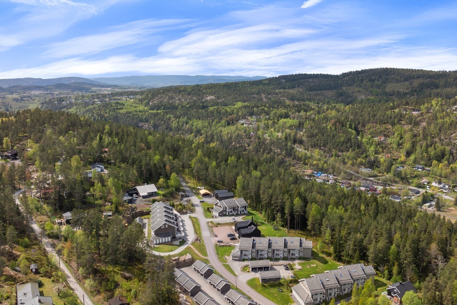 Heggedal sentrum med butikker, tjenester og togstasjon er en kort kjøretur unna. Galleribilde
