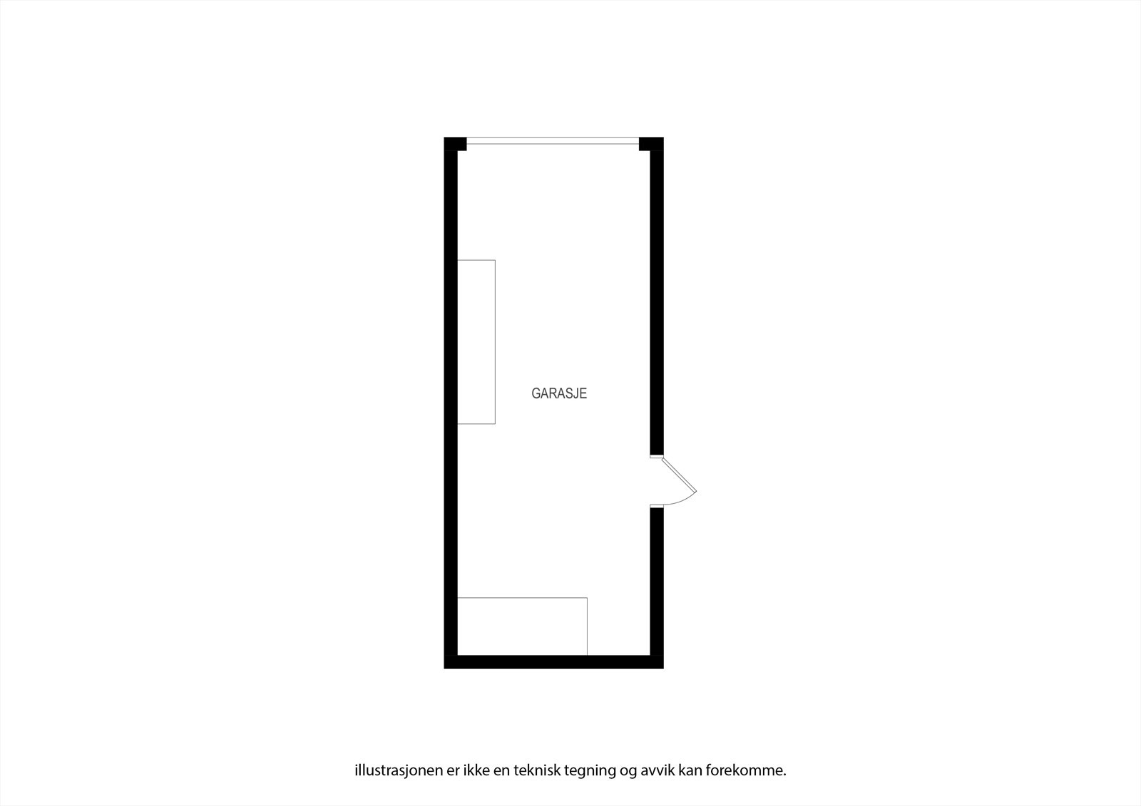 Plantegning garasje Galleribilde