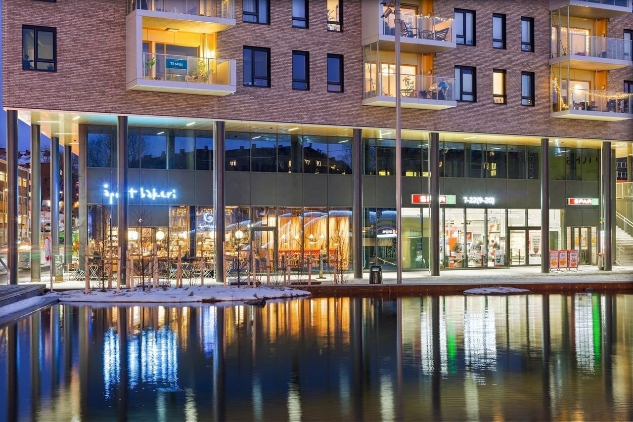 Nærmiljø, bakeri og butikker. Galleribilde