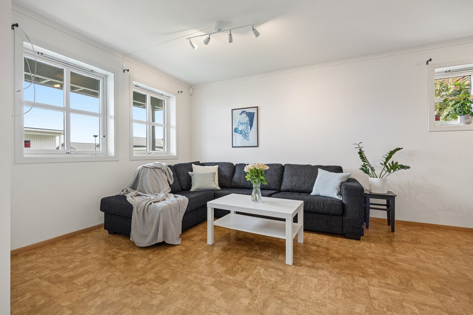 Boligen er opprinnelig godkjent med hybelleilighet. Det er i dag etablert intern åpning mellom hovedbolig og underetasje, og underetasjen fremstår derfor ikke som en selvstendig, godkjent utleiedel. Galleribilde