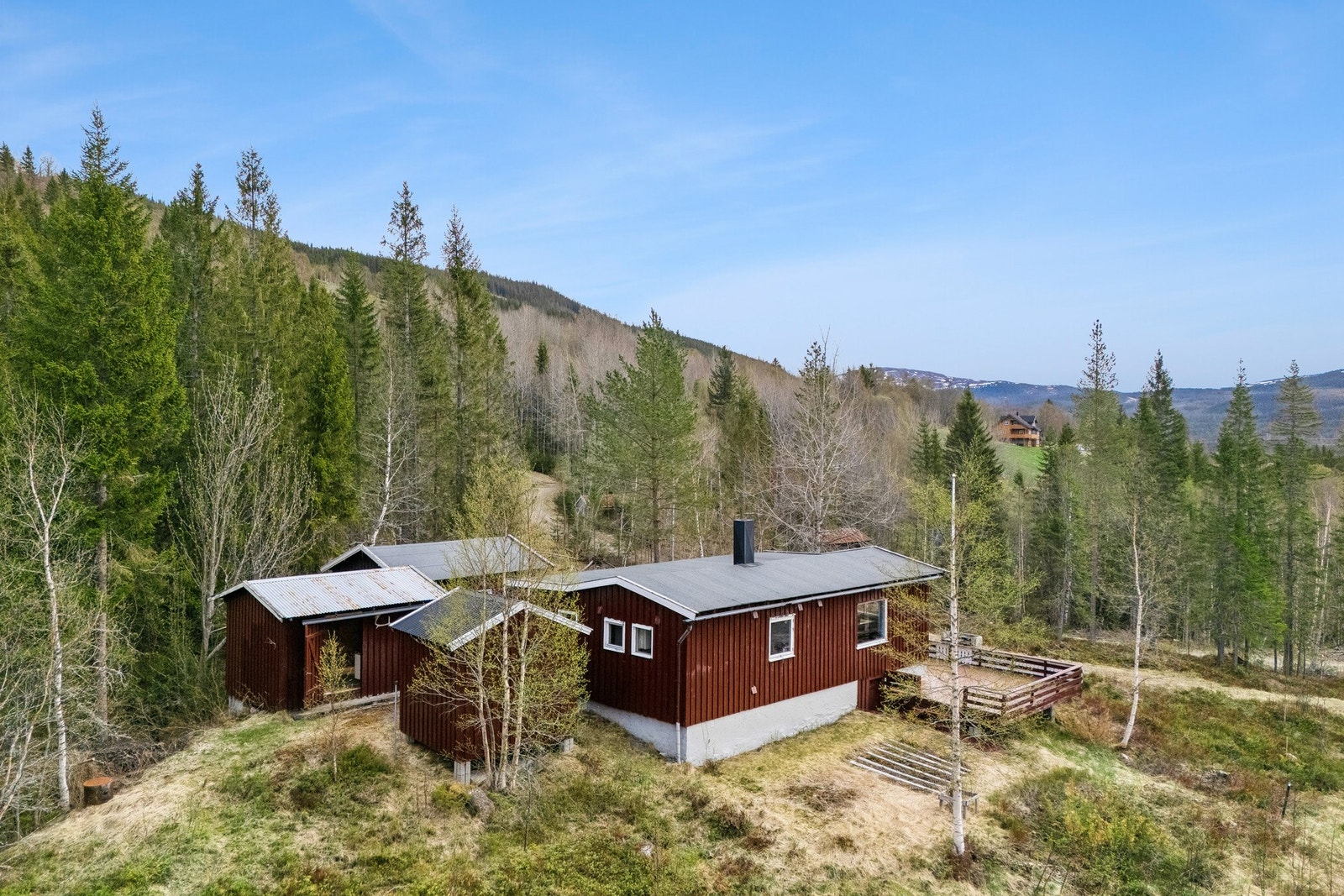 Her ligger man virkelig for seg selv med flott utsikt mot Hyllingen. Galleribilde