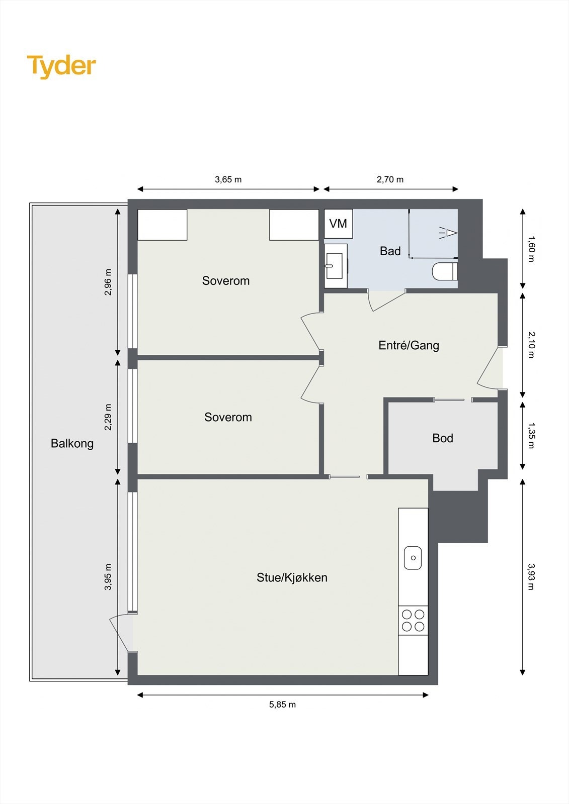 Plantegning Galleribilde