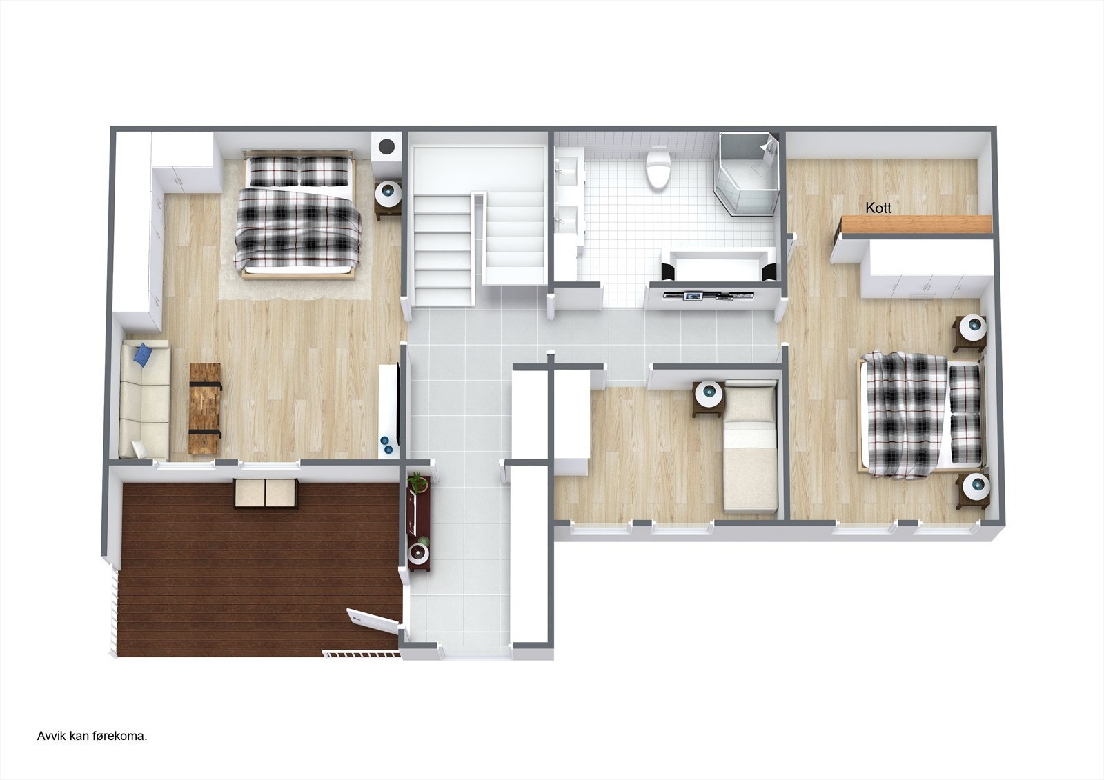 Planteikning 3D Underetg. Galleribilde