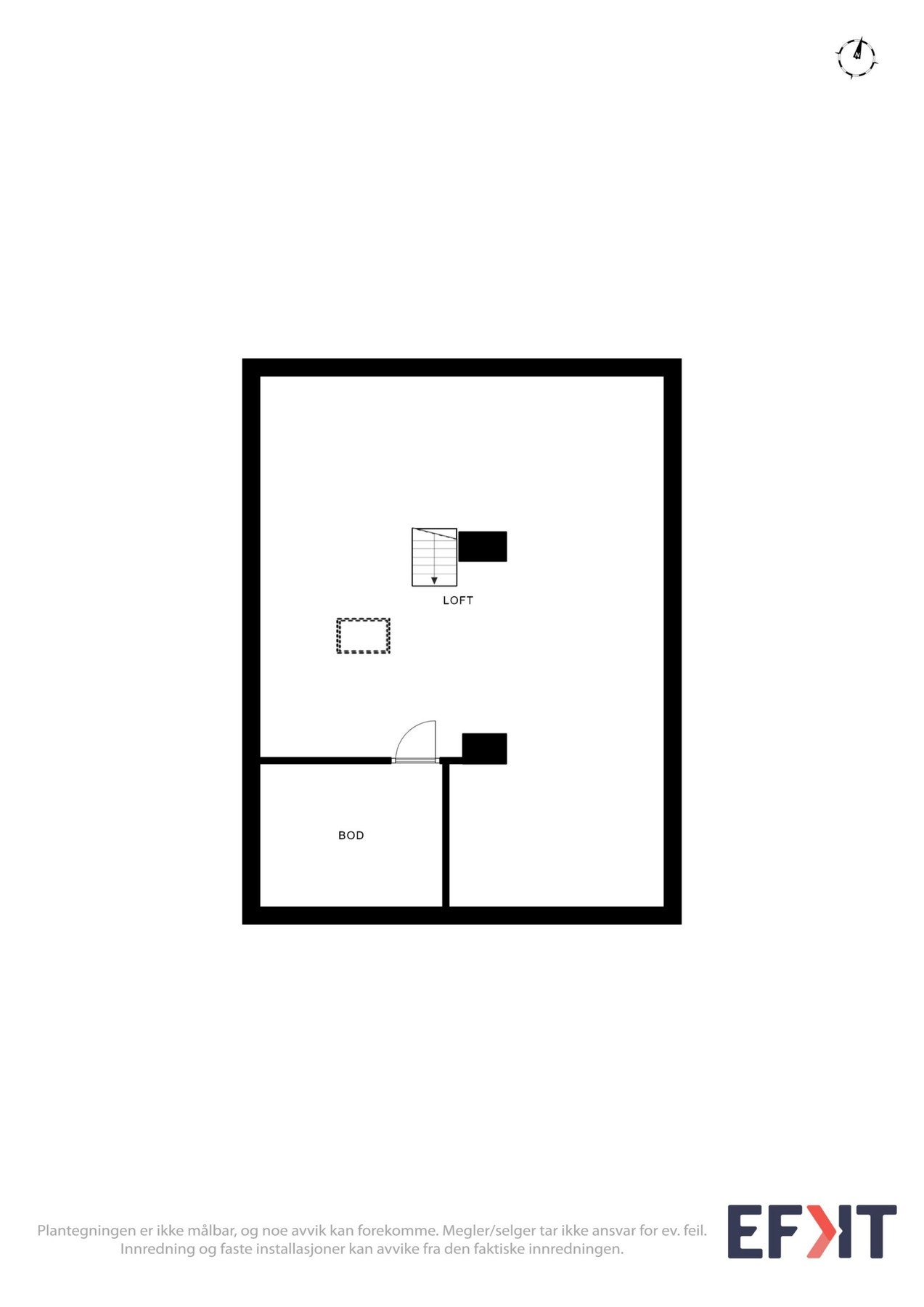 2d plantegning loft. Galleribilde
