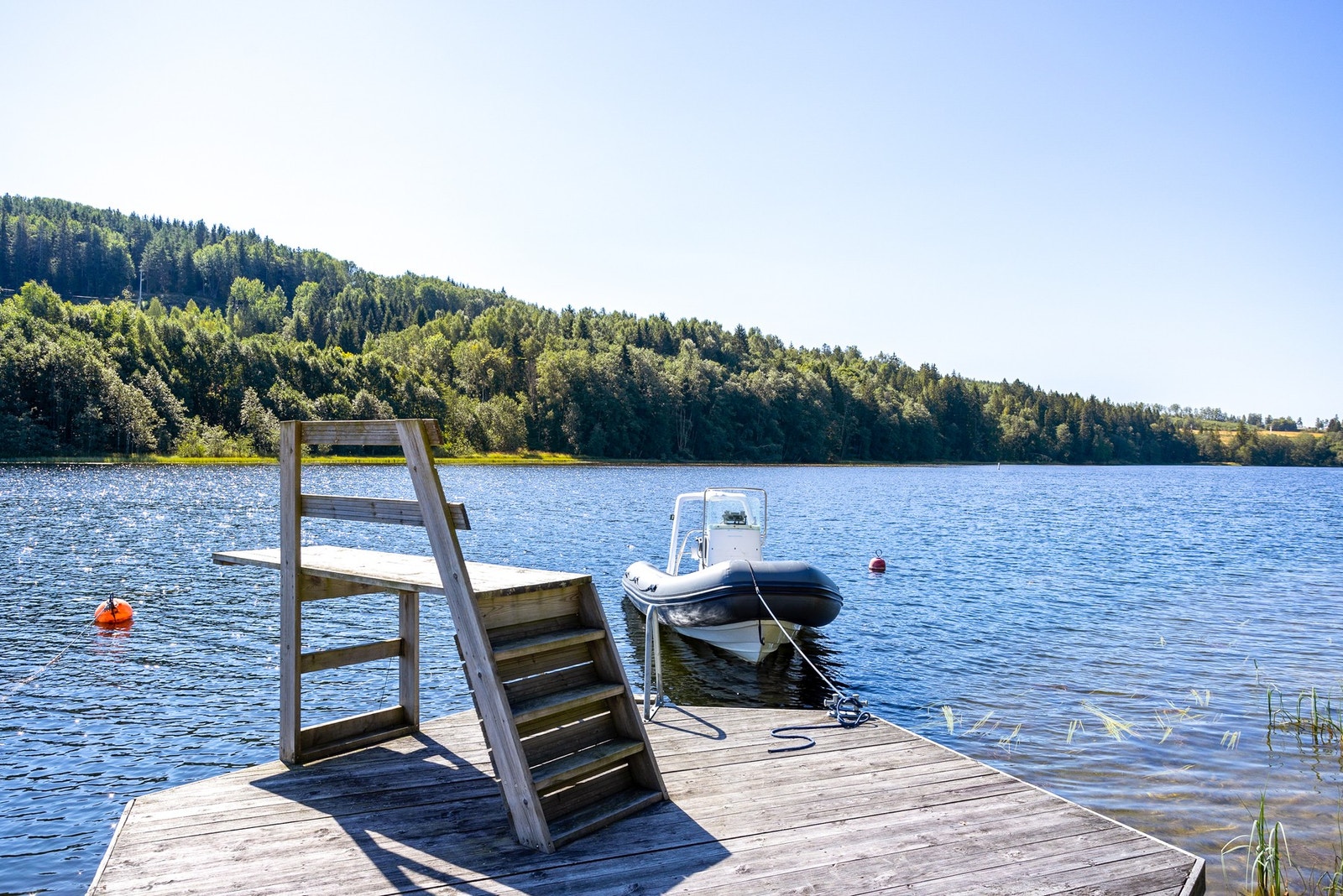 Brygge med stupebrett Galleribilde