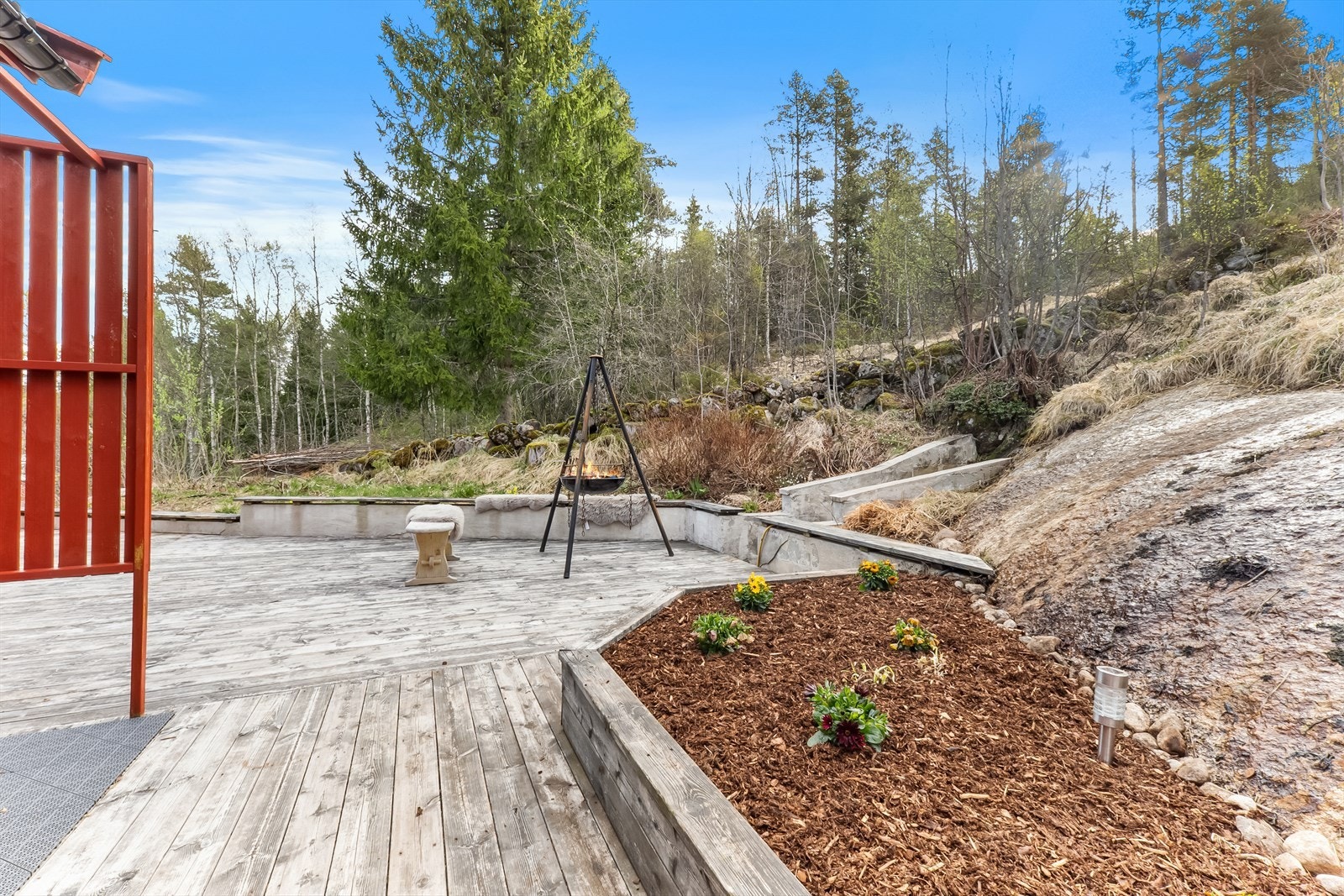 Flott uteområde. Galleribilde