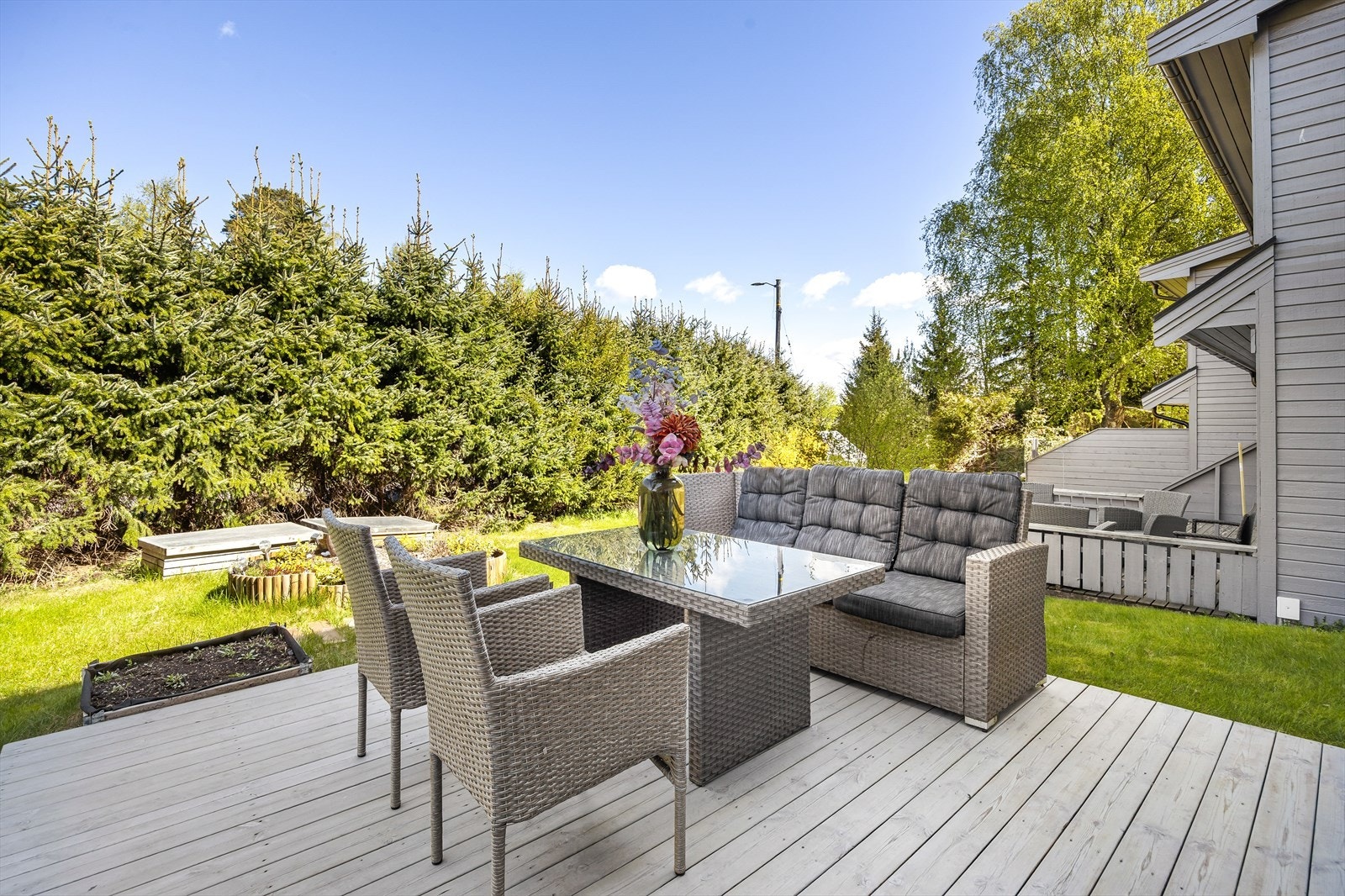 Terrasse på ca. 14 kvm. Galleribilde