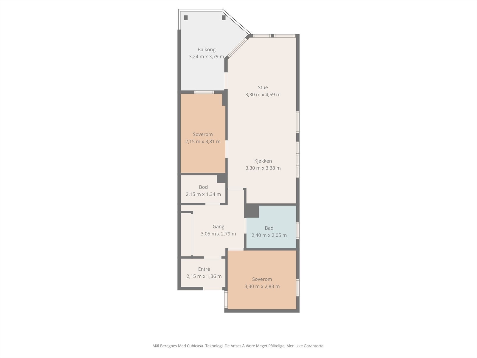 Plantegning leilighet i 4.etg. Galleribilde