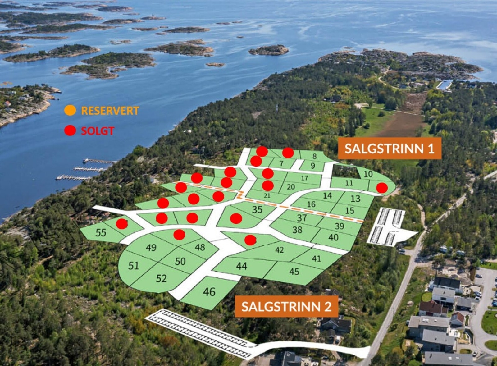 Velkommen til Langøya Hyttepark! 19 solgte tomter! Galleribilde