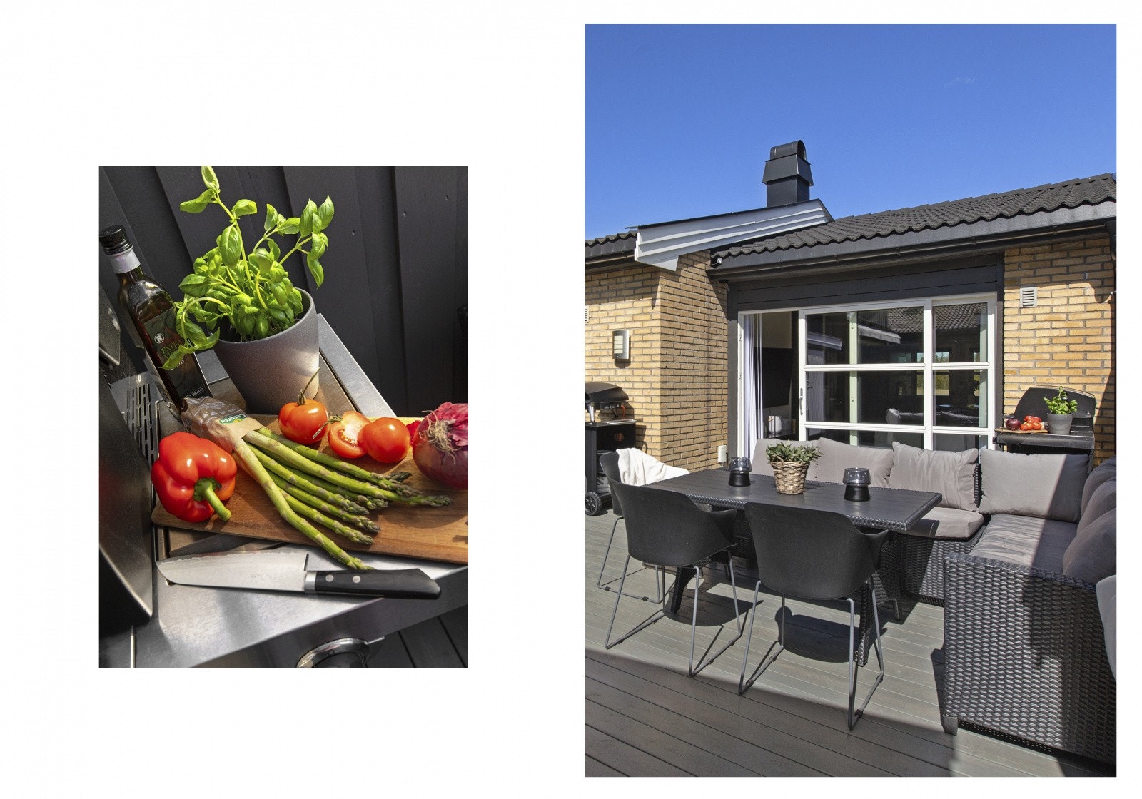 Her er det også god plass til både utekjøkken, grill og hyggelige sammenkomster på fine sommerdager. Galleribilde