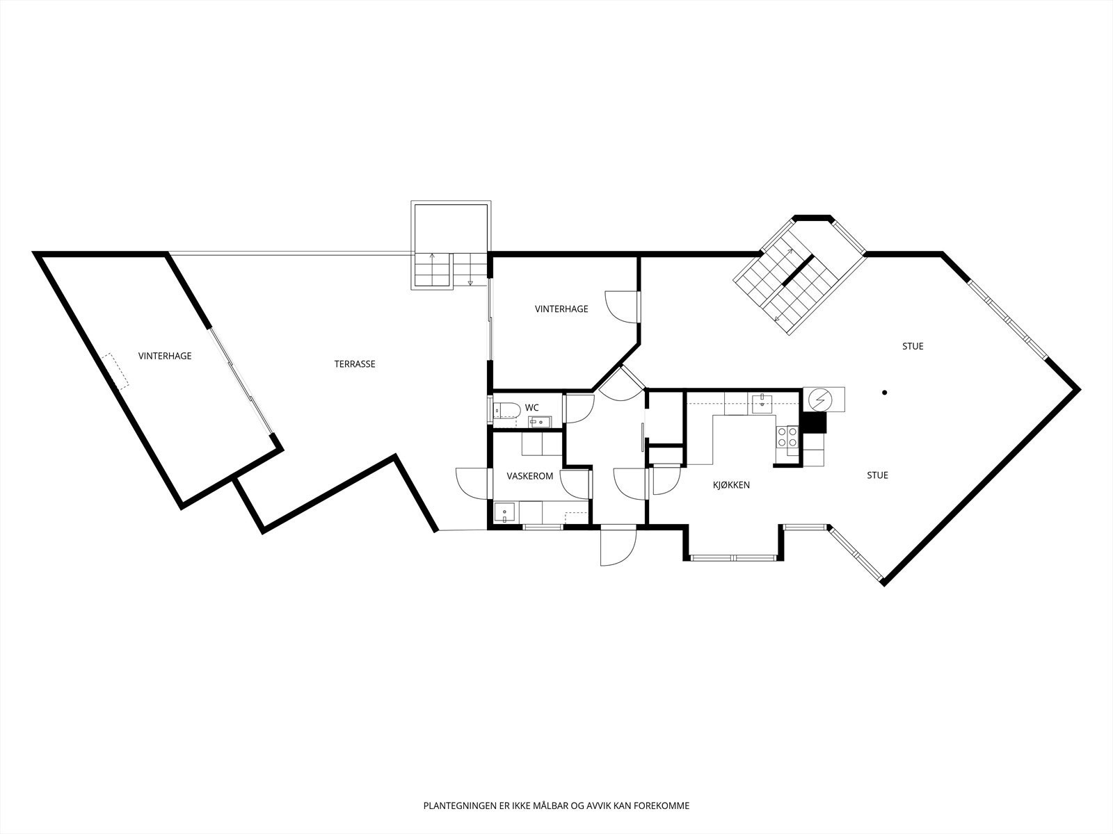 Planløsning 1. etg. Galleribilde