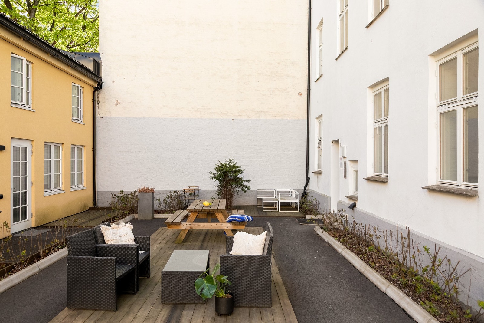 Hyggelig, felles bakgård. Galleribilde