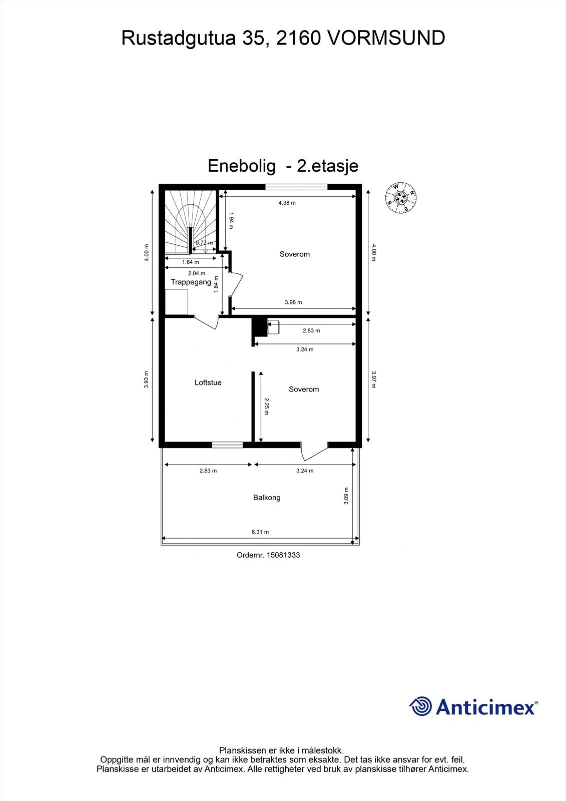 Plantegning - 2.etasje Galleribilde