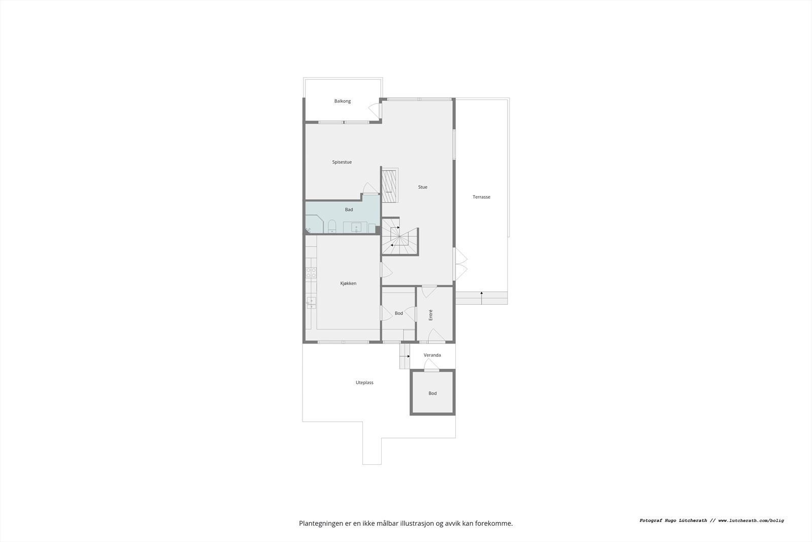 Planskisse 1. etasje Galleribilde