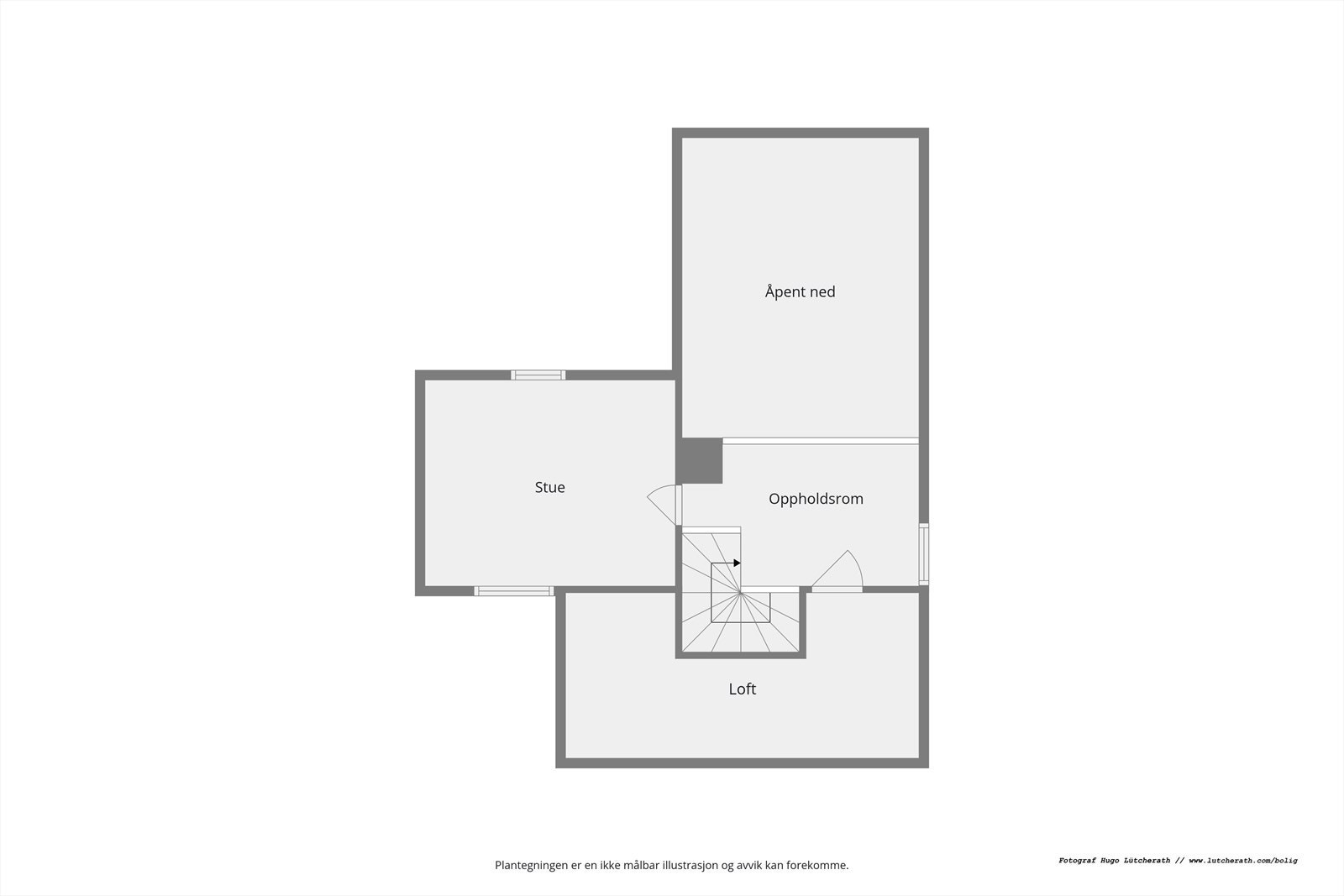 Planskisse loft Galleribilde