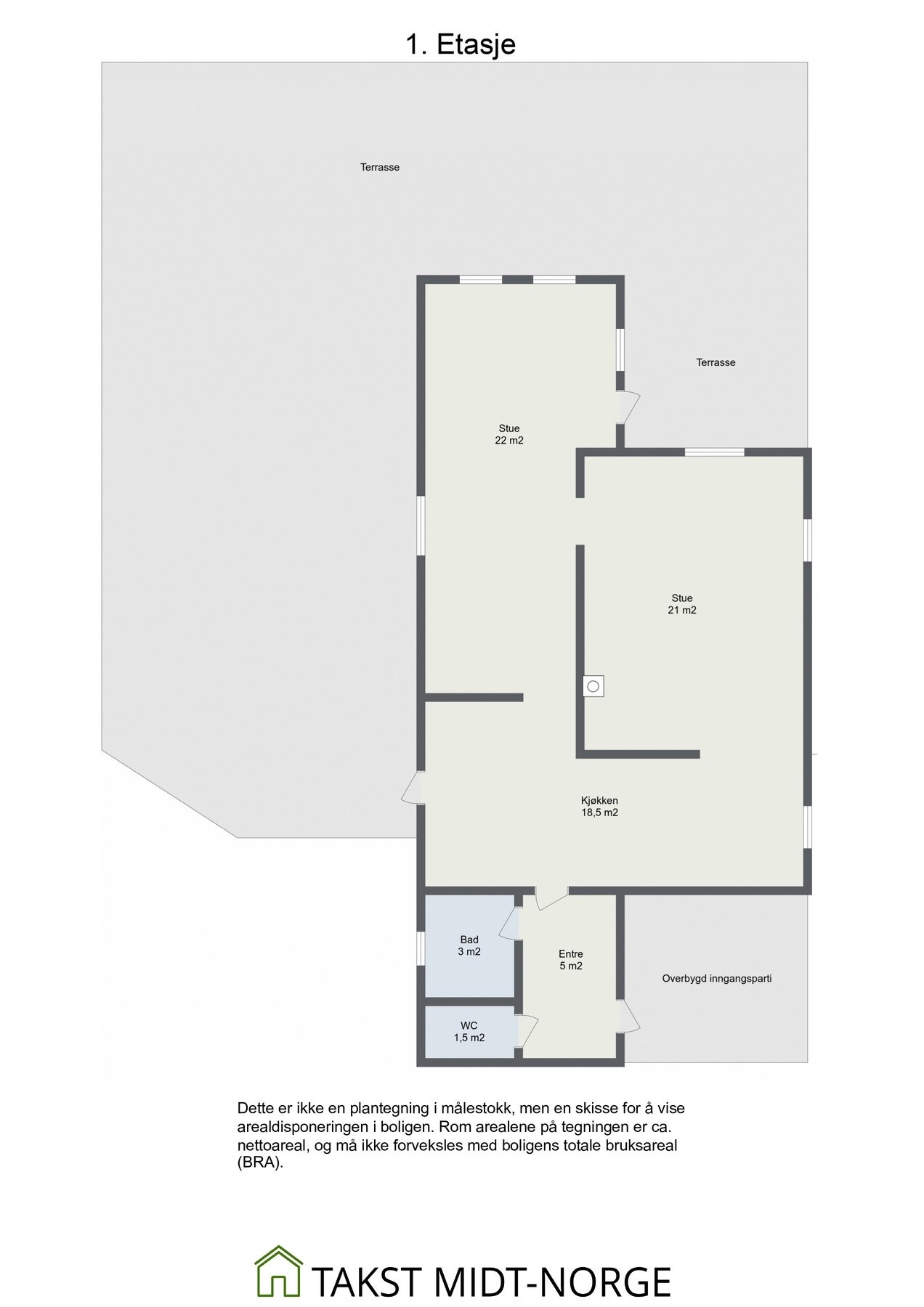 Planskisse 1. Etasje Galleribilde