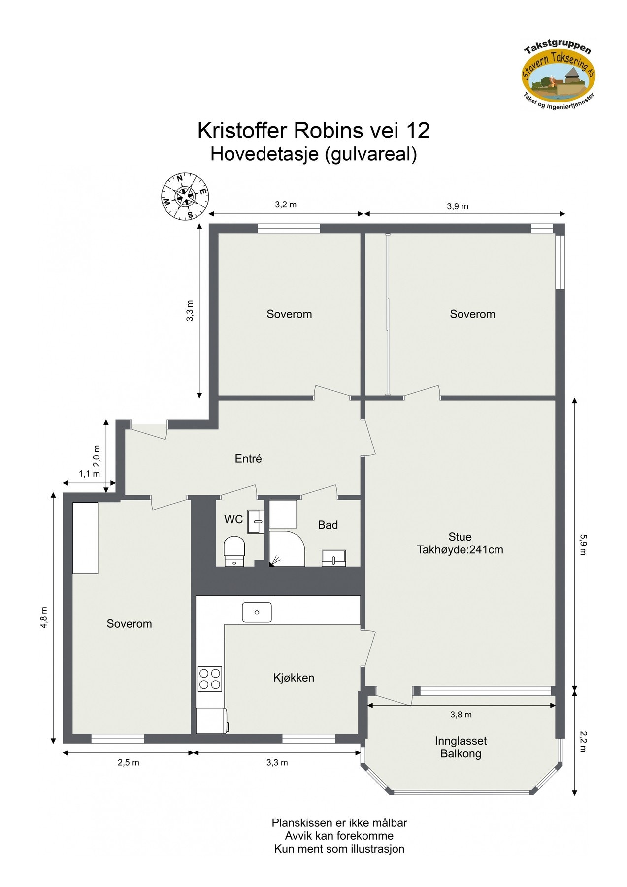 Boligens plantegning. Galleribilde
