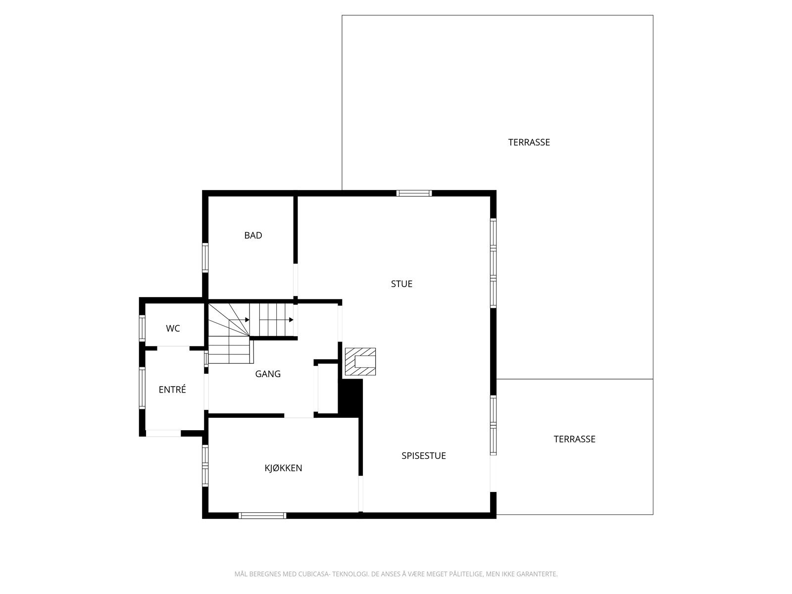 Plantegning 1.etasje Galleribilde